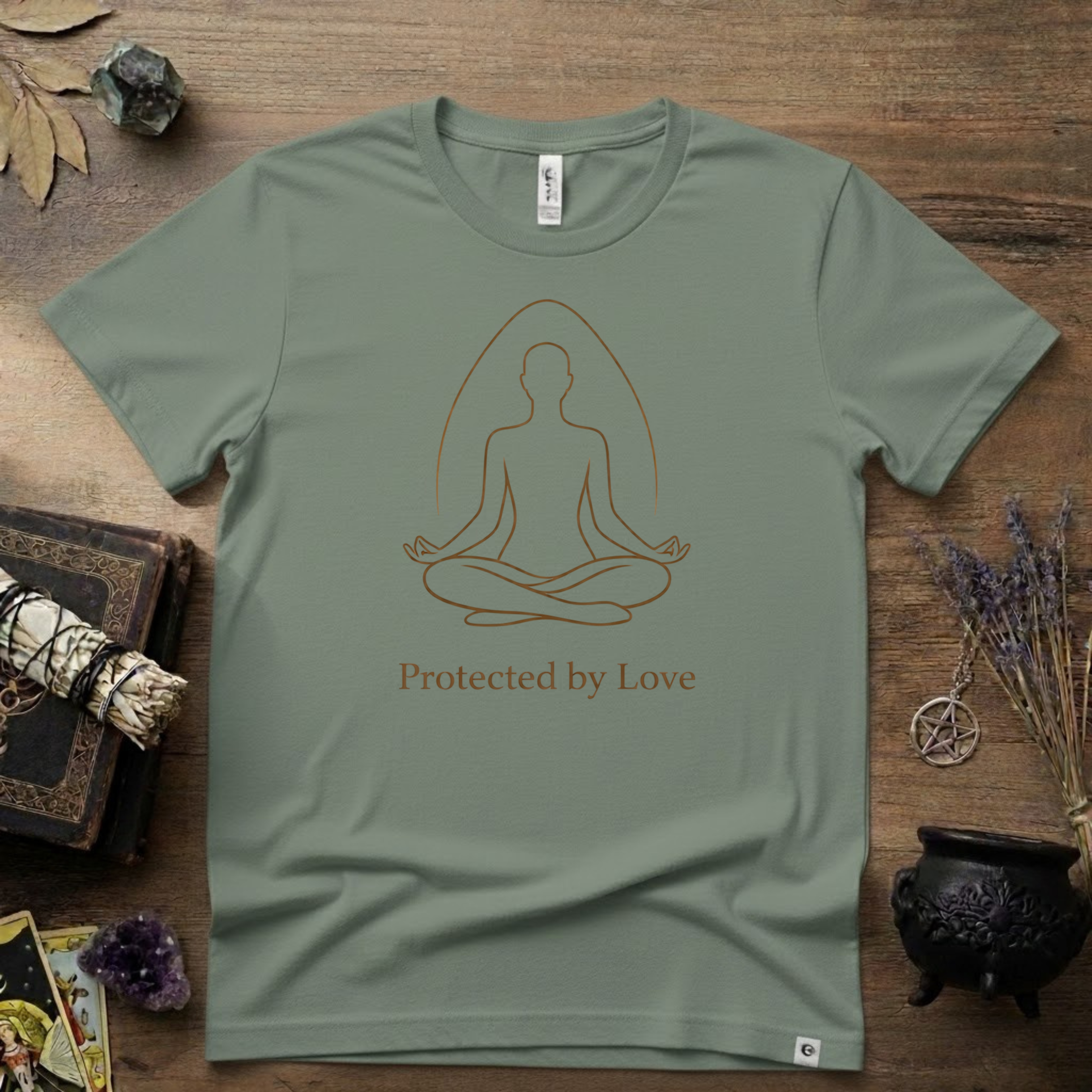 Witchy T-Shirt — "Protected by Love"