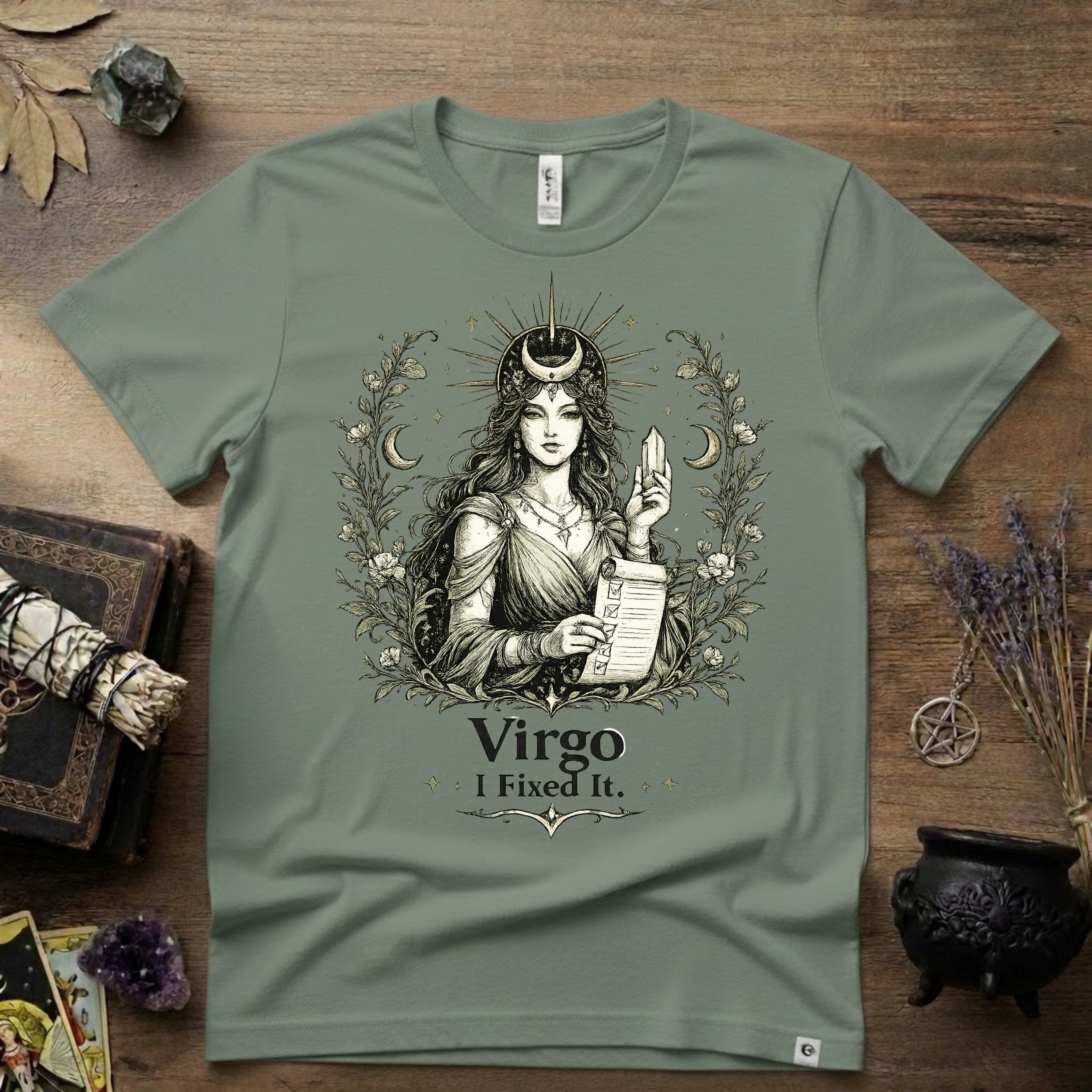 Virgo "I Fixed It" T-Shirt — Zodiac Sign Tee for Fixers & Perfectionists