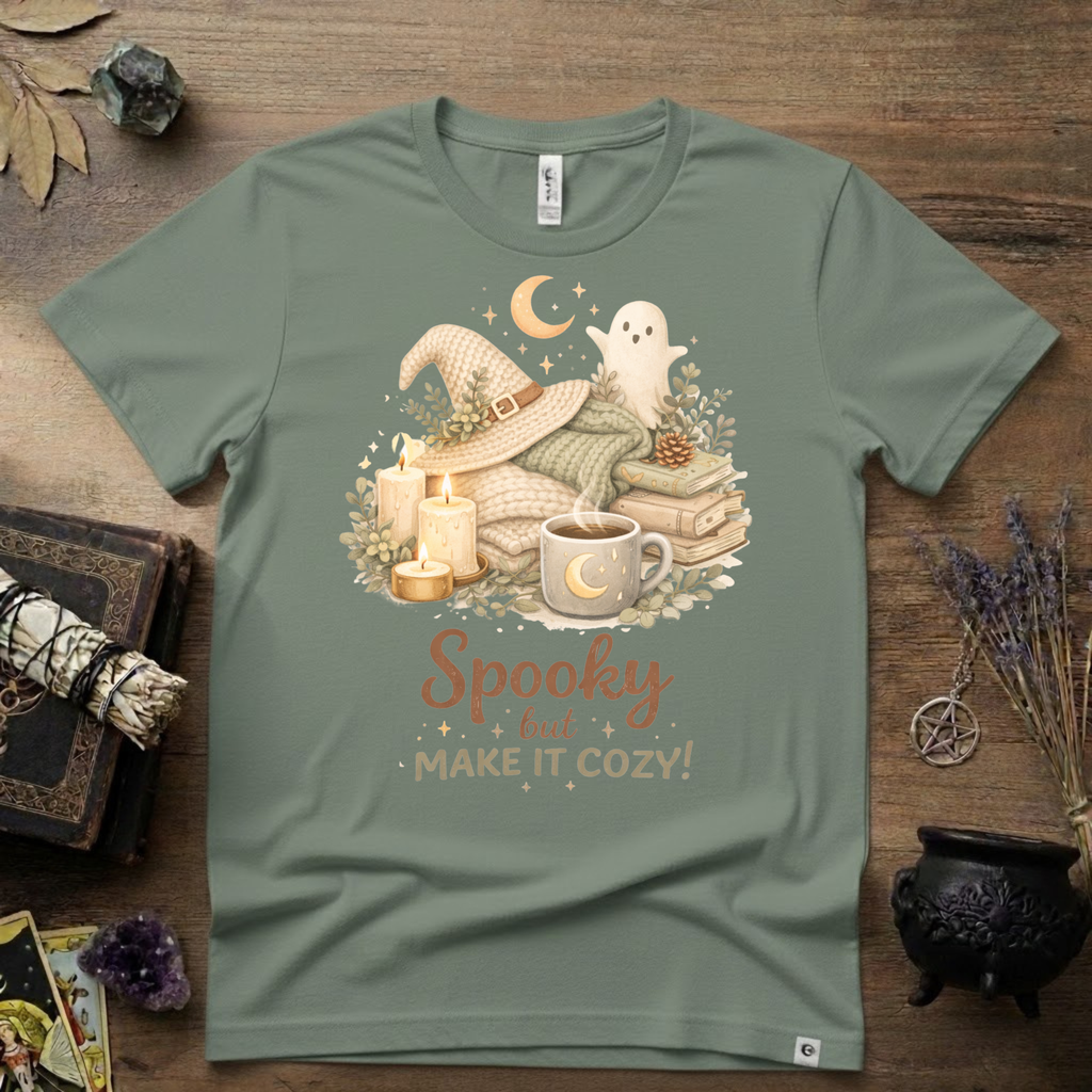 Witchy T-Shirt — Spooky but Make it Cozy