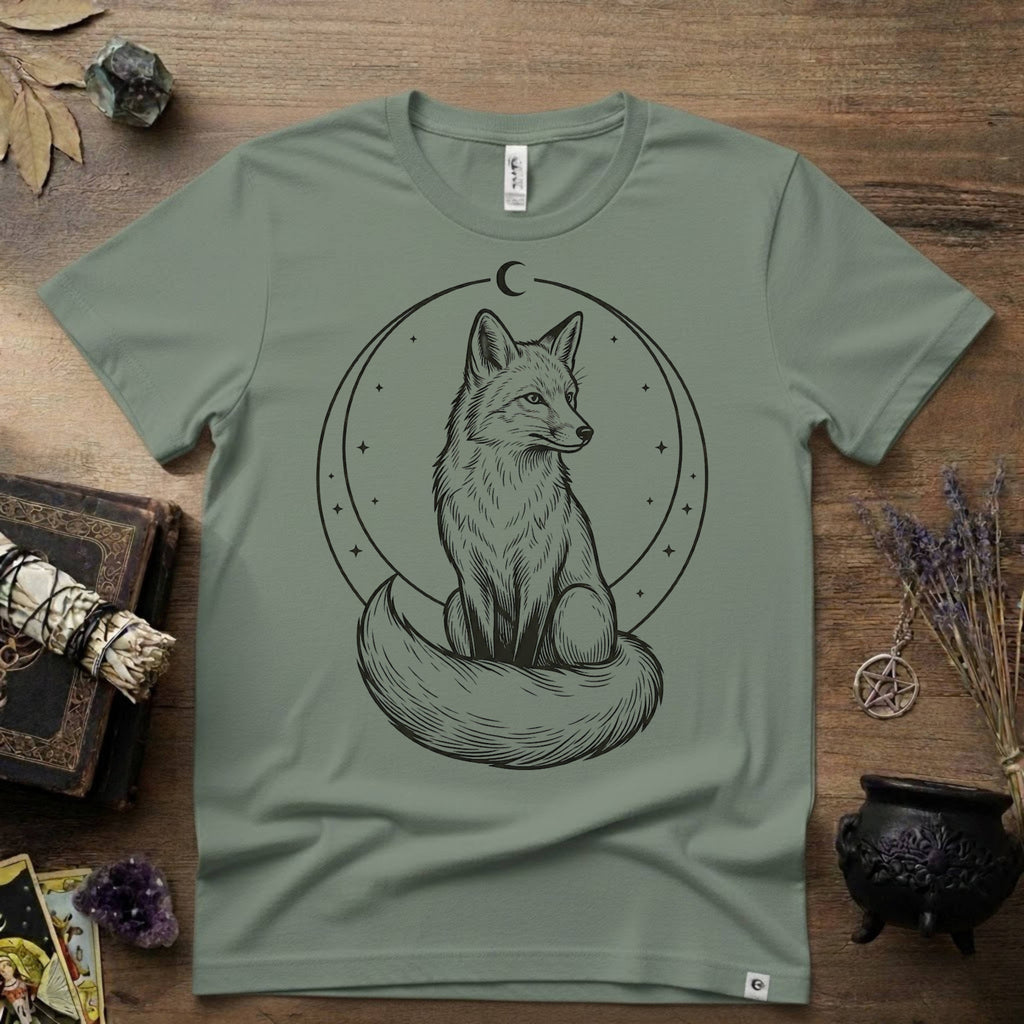 Fox Totem T-Shirt — Mystical Woodland Fox Graphic Tee