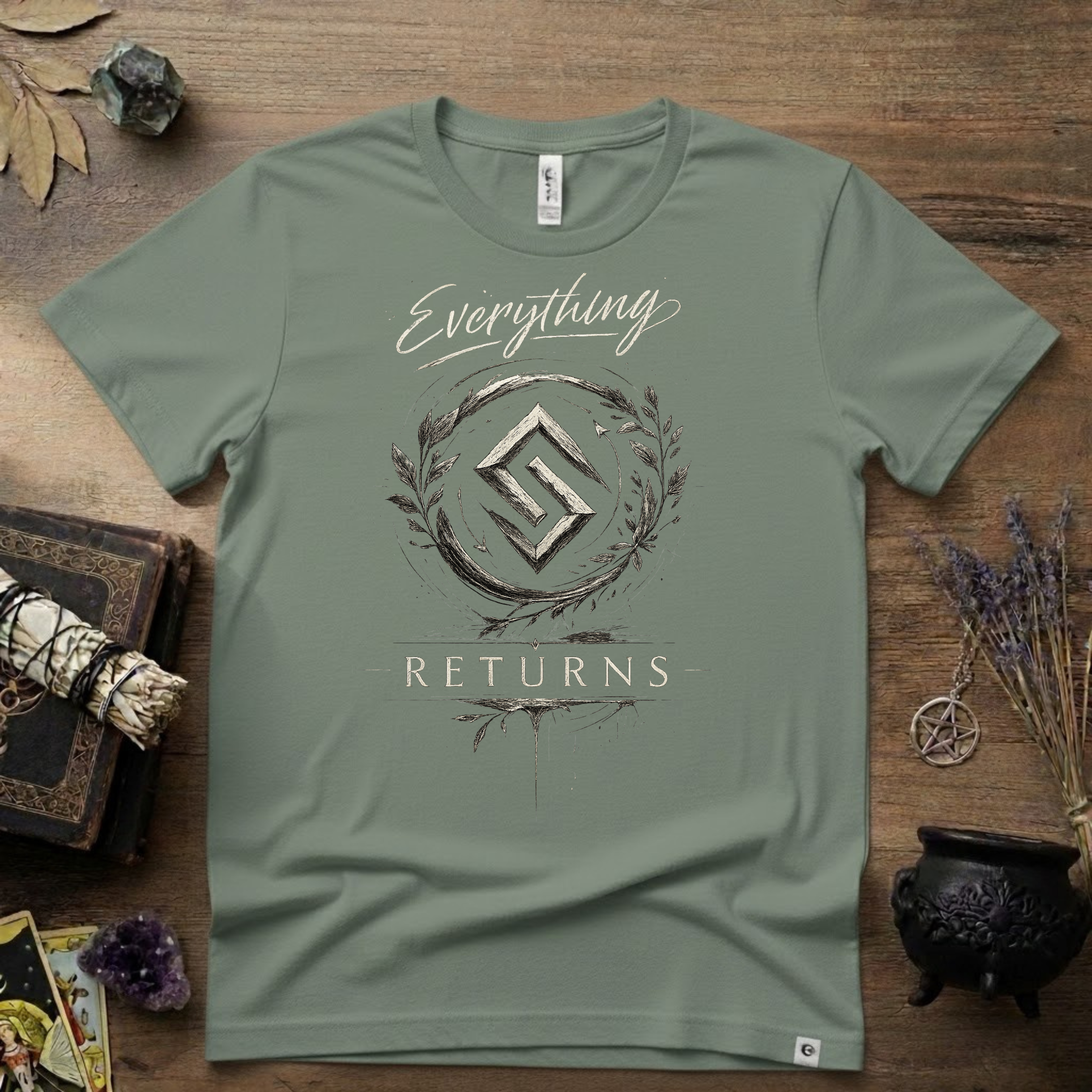 Jera Rune "Everything Returns" T-Shirt