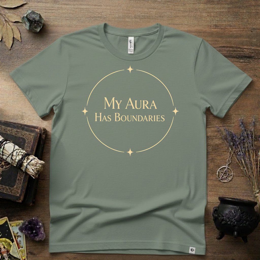 Witchy T-Shirt — "My Aura Has Boundaries"