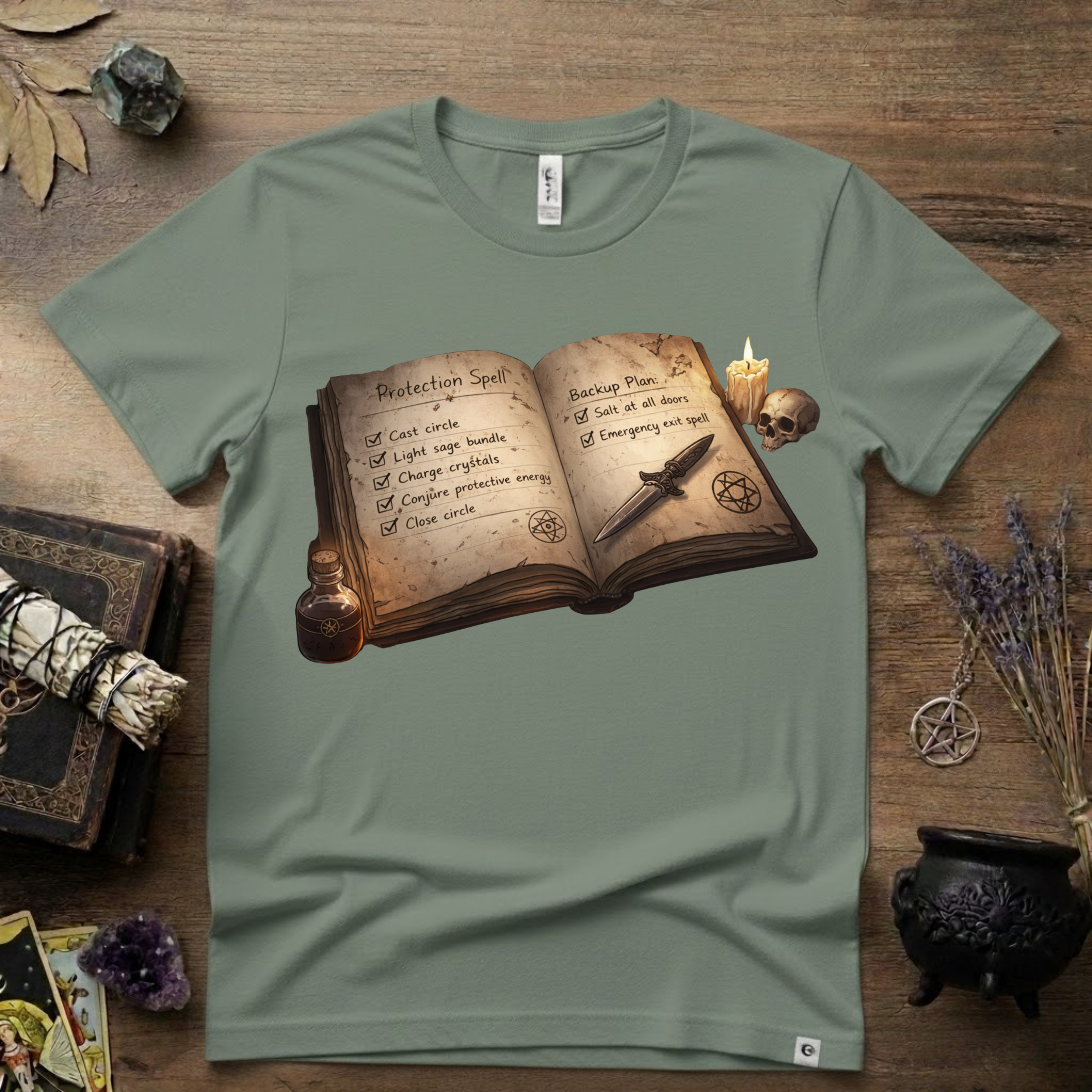 Witchy T-Shirt — Protection Spell