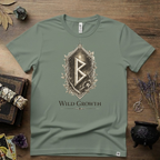 Berkano Rune T-Shirt — Wild Growth Pagan Symbol Tee