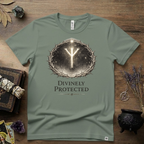Divinely Protected Algiz Rune T-Shirt — Viking Protection Symbol Tee
