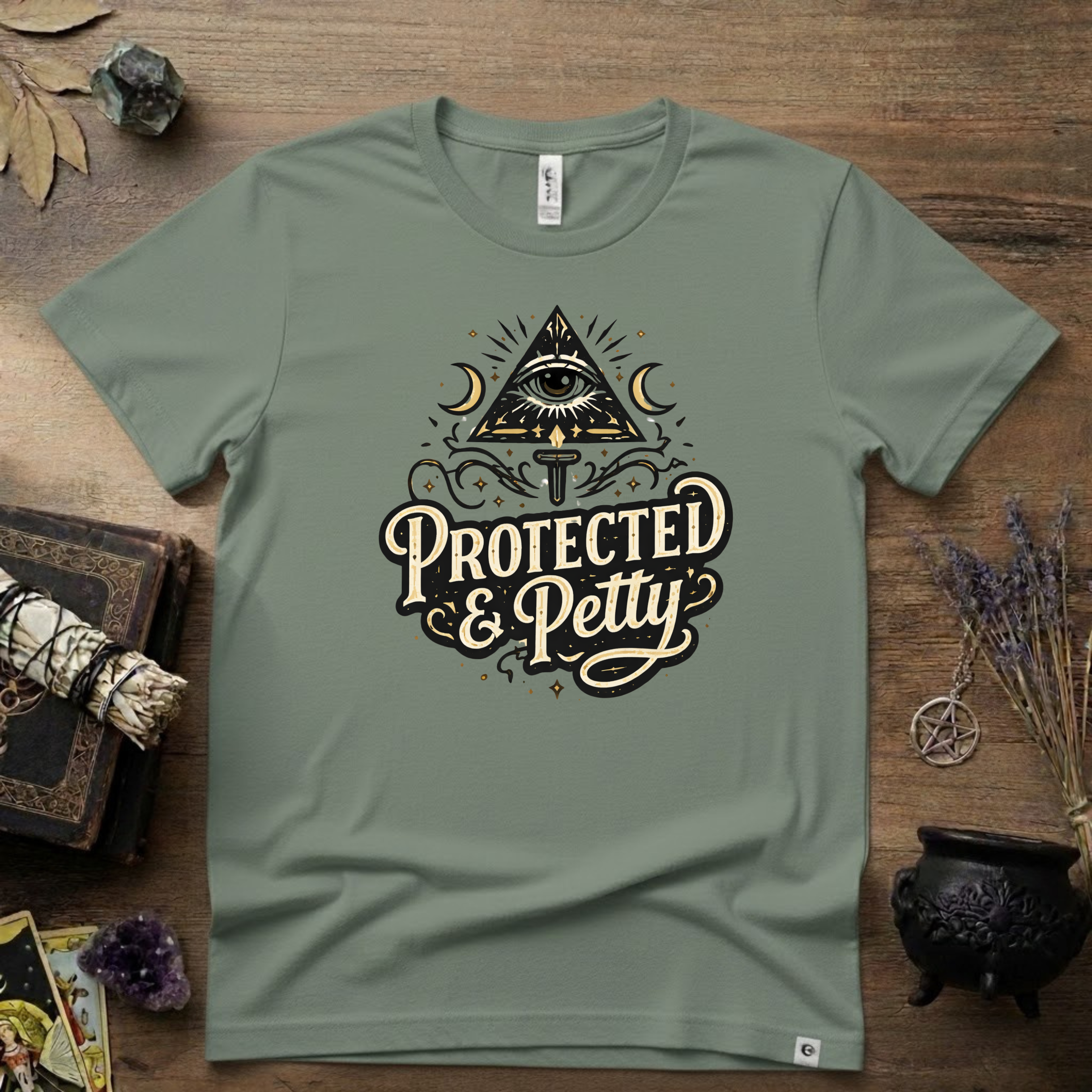Witchy T-Shirt — "Protected and Petty"