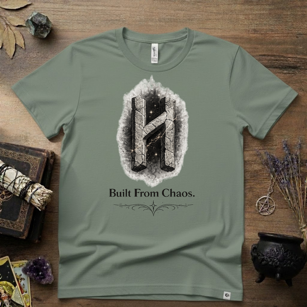 Hagalaz Rune T-Shirt — Built from Chaos Design