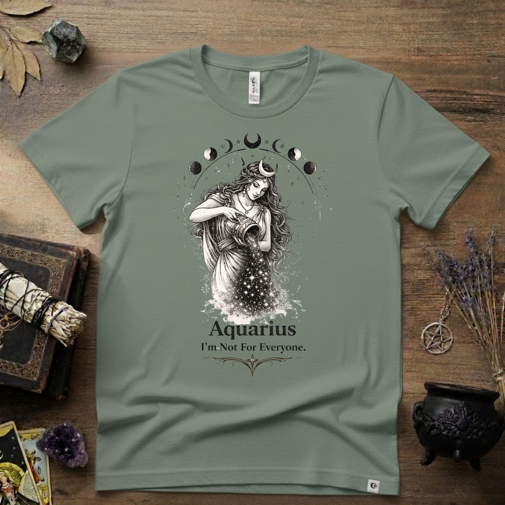 Aquarius 'I'm Not For Everyone' T-Shirt — Zodiac Horoscope Tee