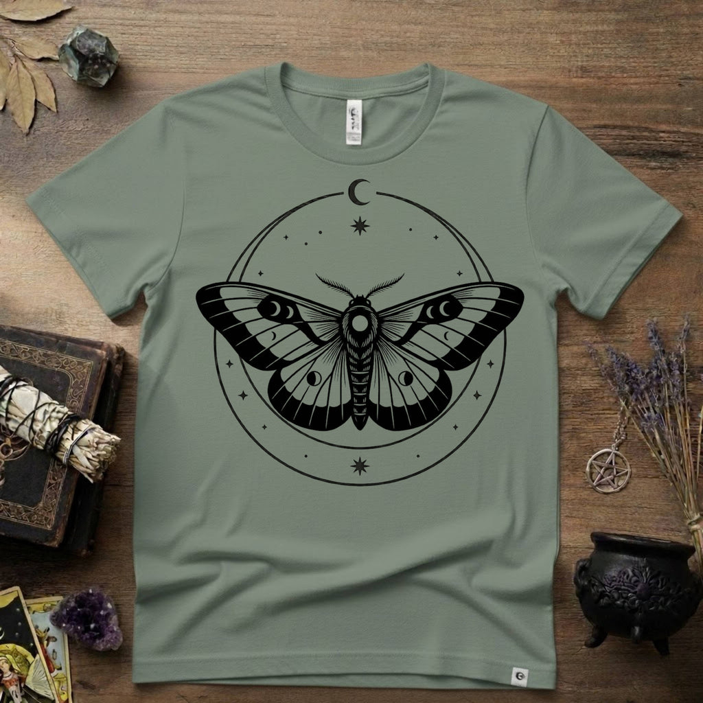 Moth Totem T-Shirt — Mystical Moth Totem Graphic Tee
