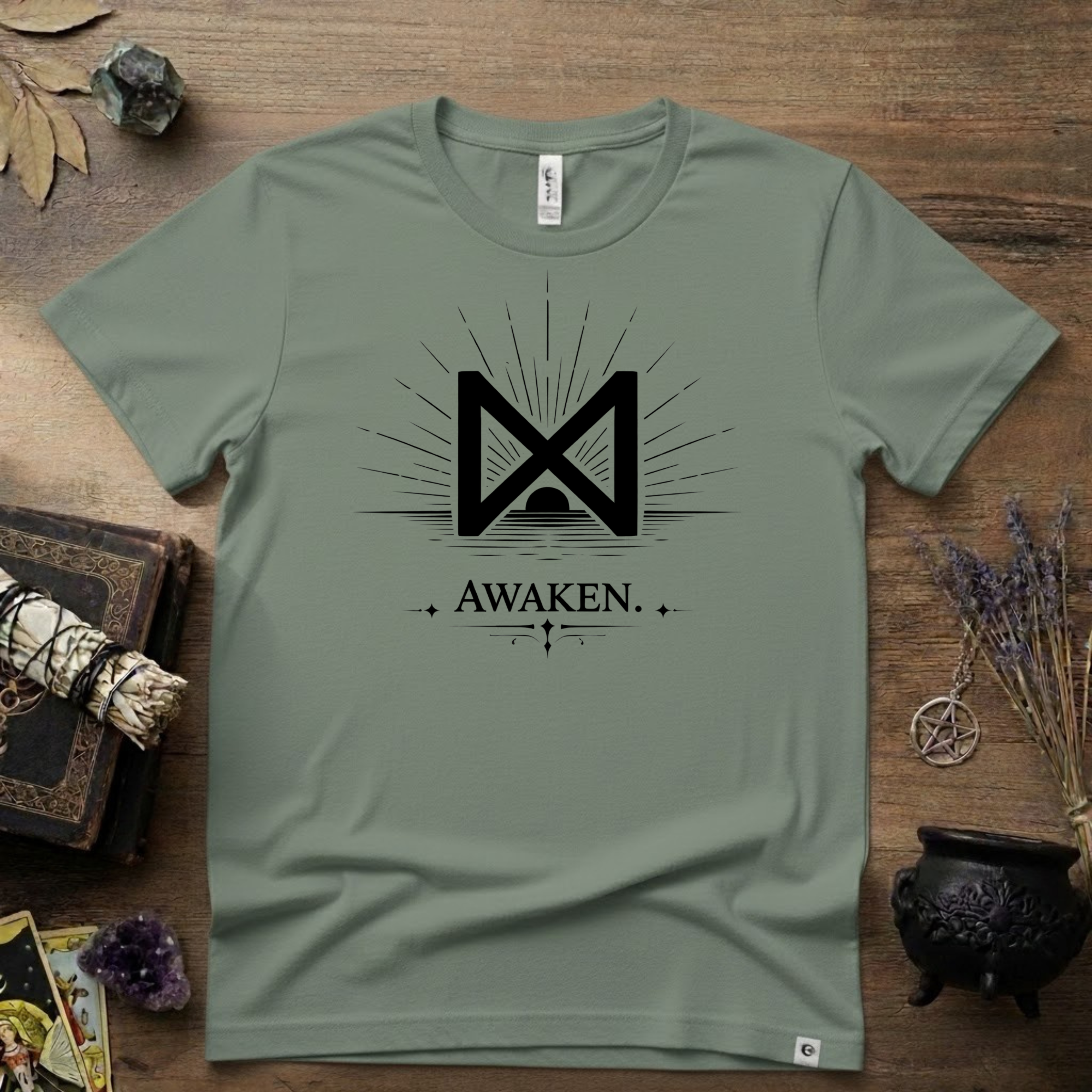 Dagaz Rune T-Shirt — "Awaken" Nordic Symbol Tee