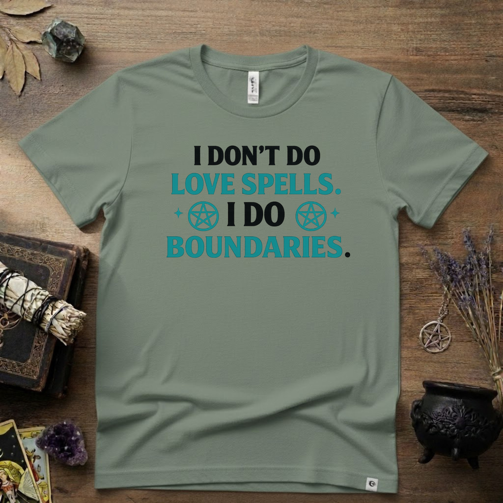 Witchy T‑Shirt — "I Don't Do Love Spells, I Do Boundaries"