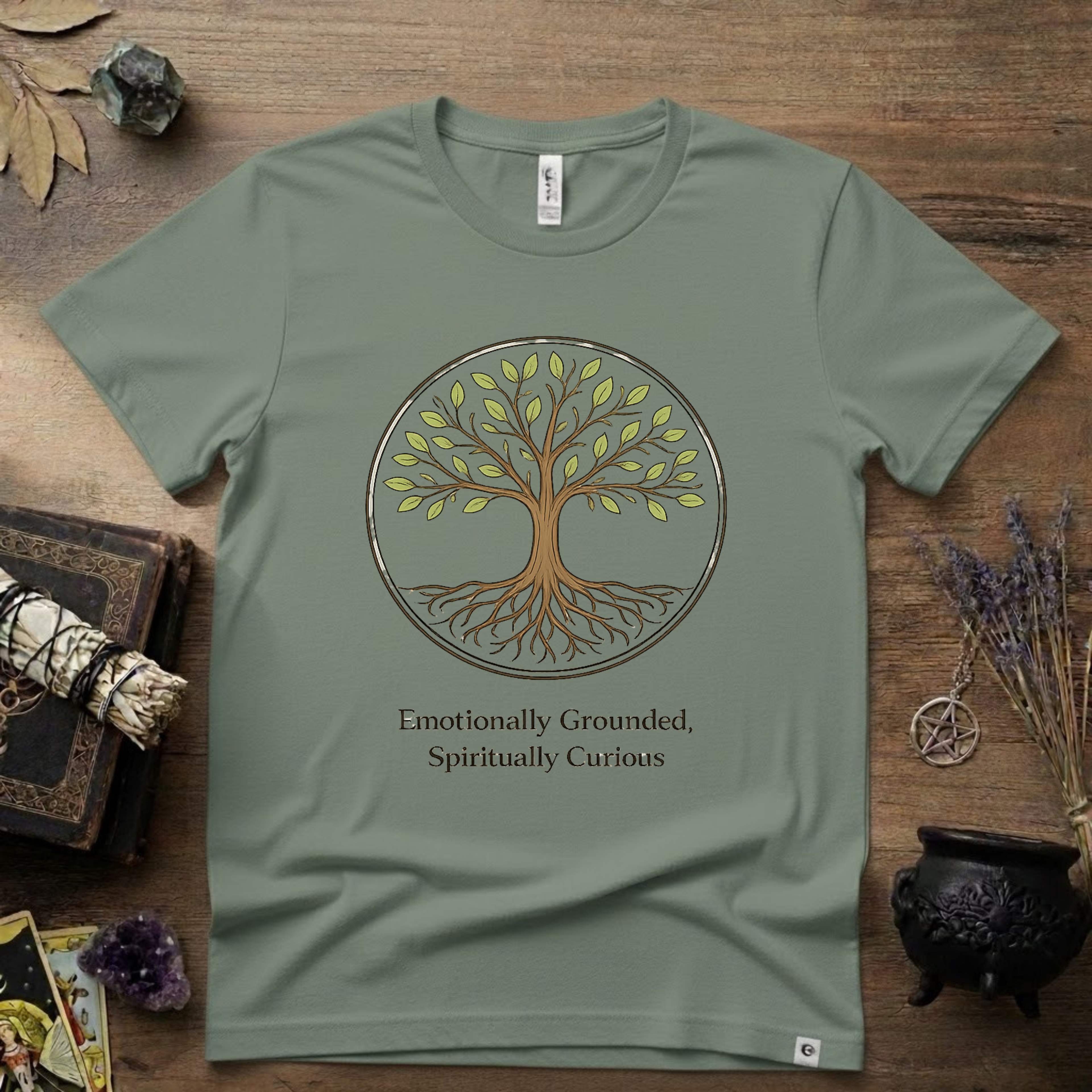 Emotional Grounded Spiritual Curious Witchy T-Shirt | Witchcraft Mystic Tee