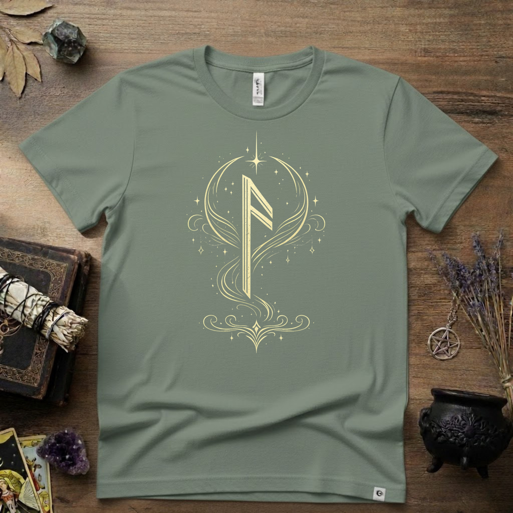 Ansuz Rune T-Shirt — Norse Rune Symbol Tee