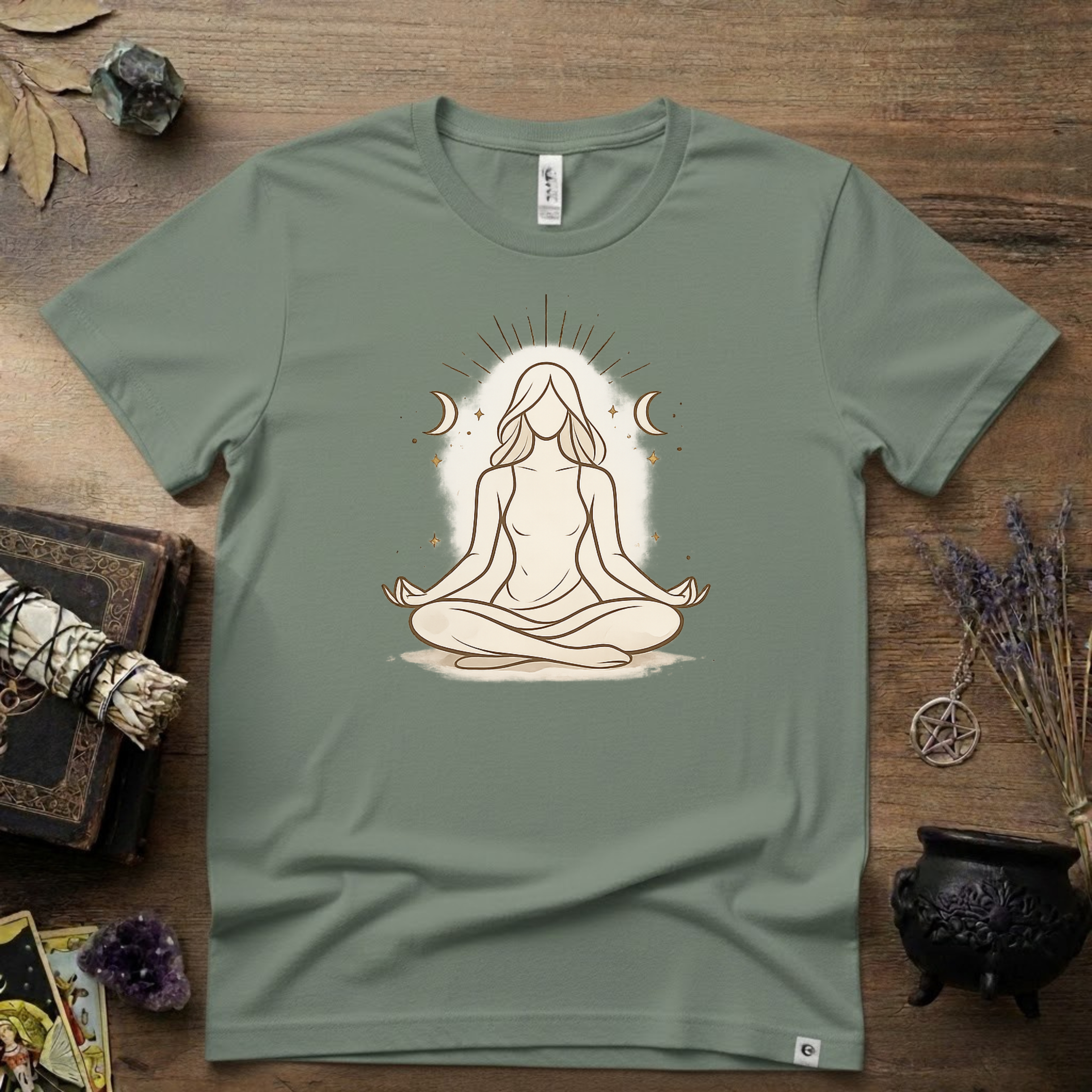 Witchy T-Shirt — "Meditation Witch"