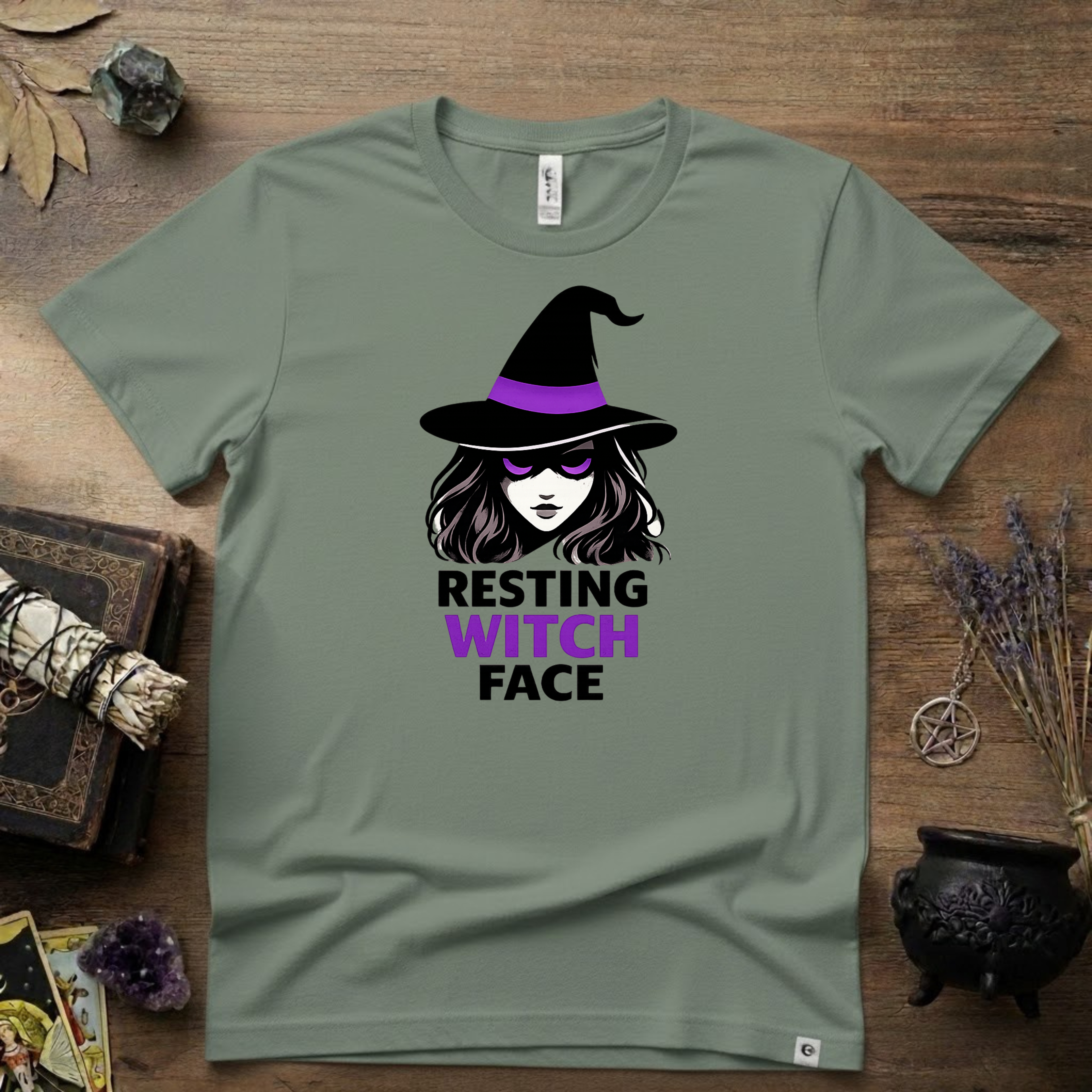 Witchy T-Shirt — "Resting Witch Face"