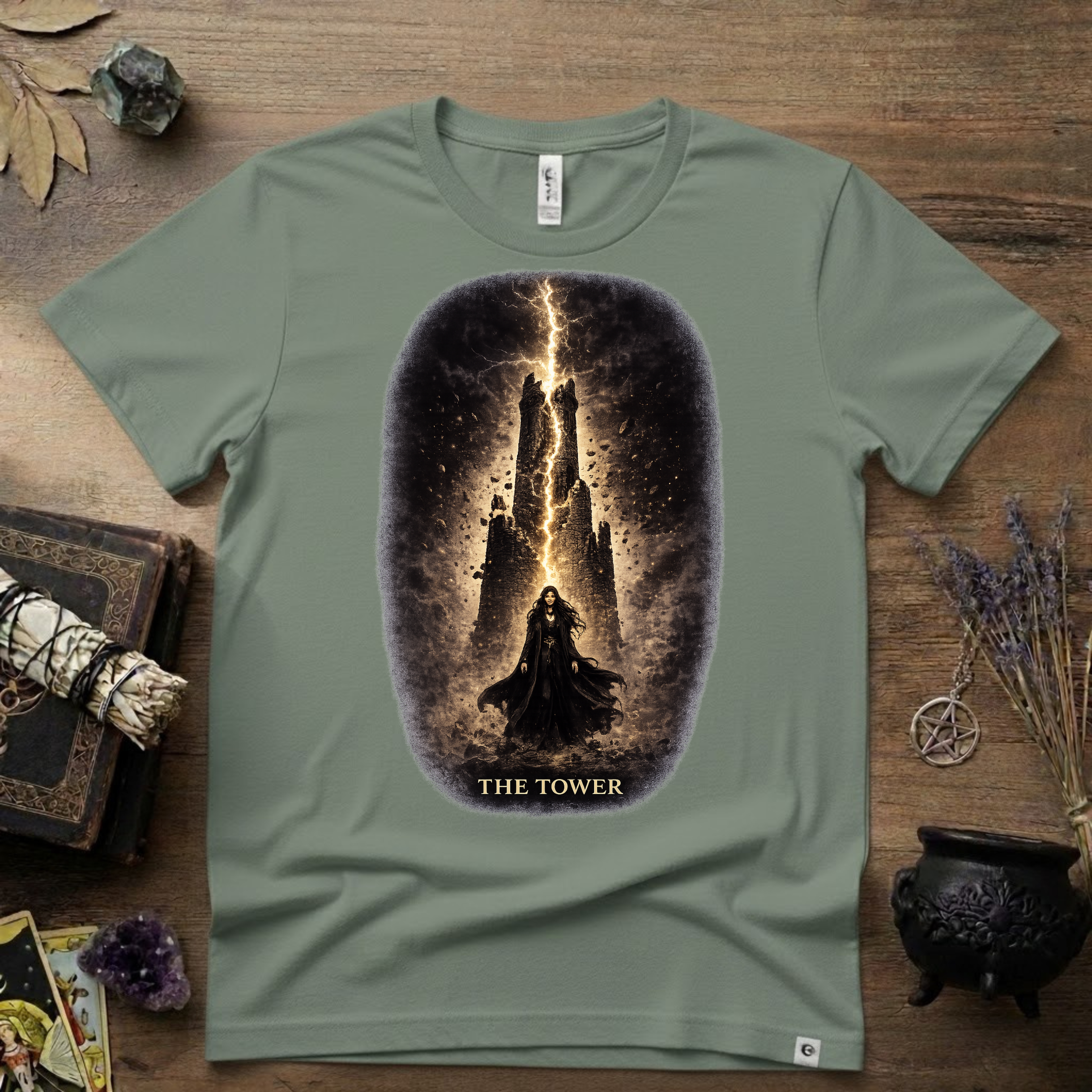 Tarot T-Shirt — The Tower