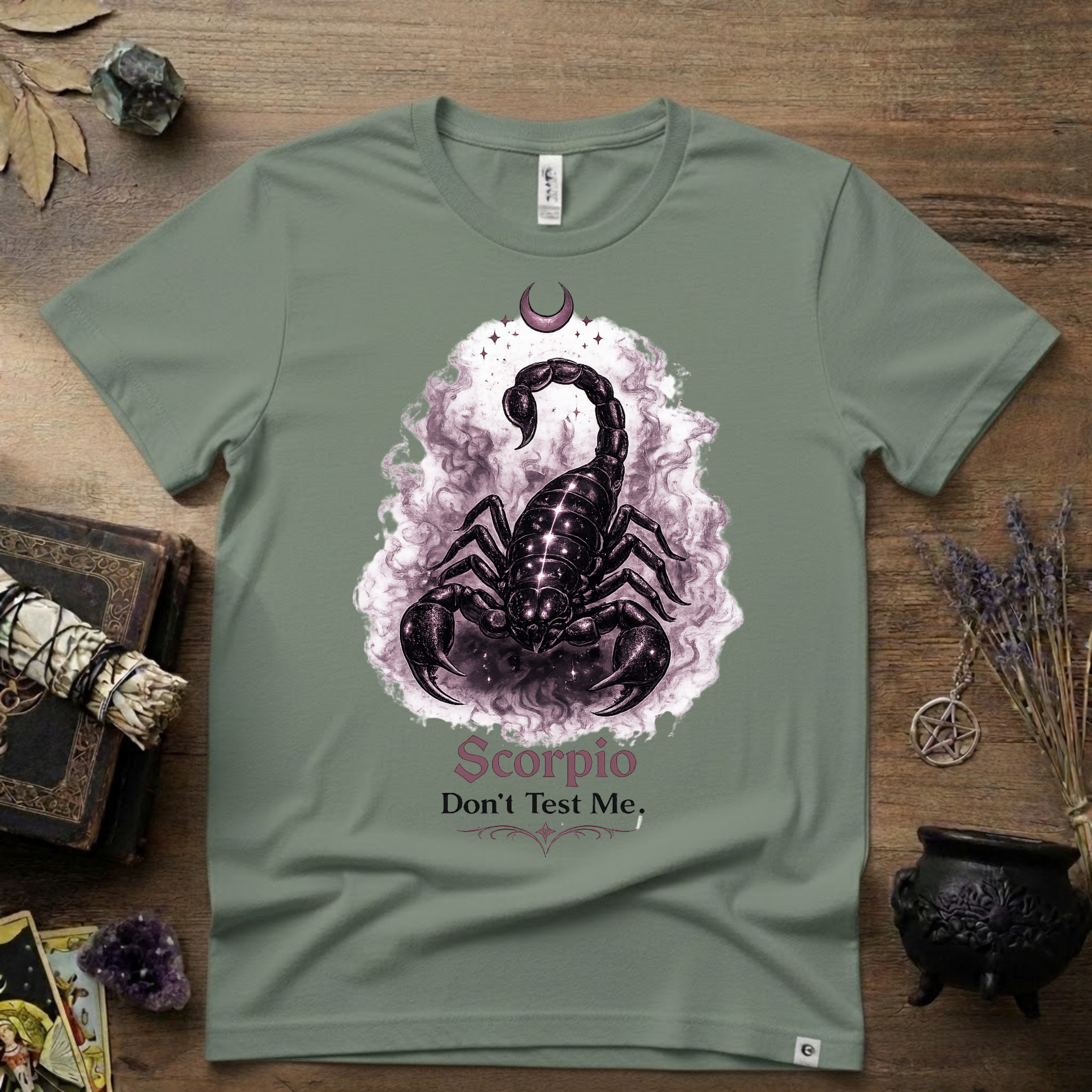Scorpio 'Don't Test Me' T-Shirt — Bold Zodiac Tee for Scorpio Signs