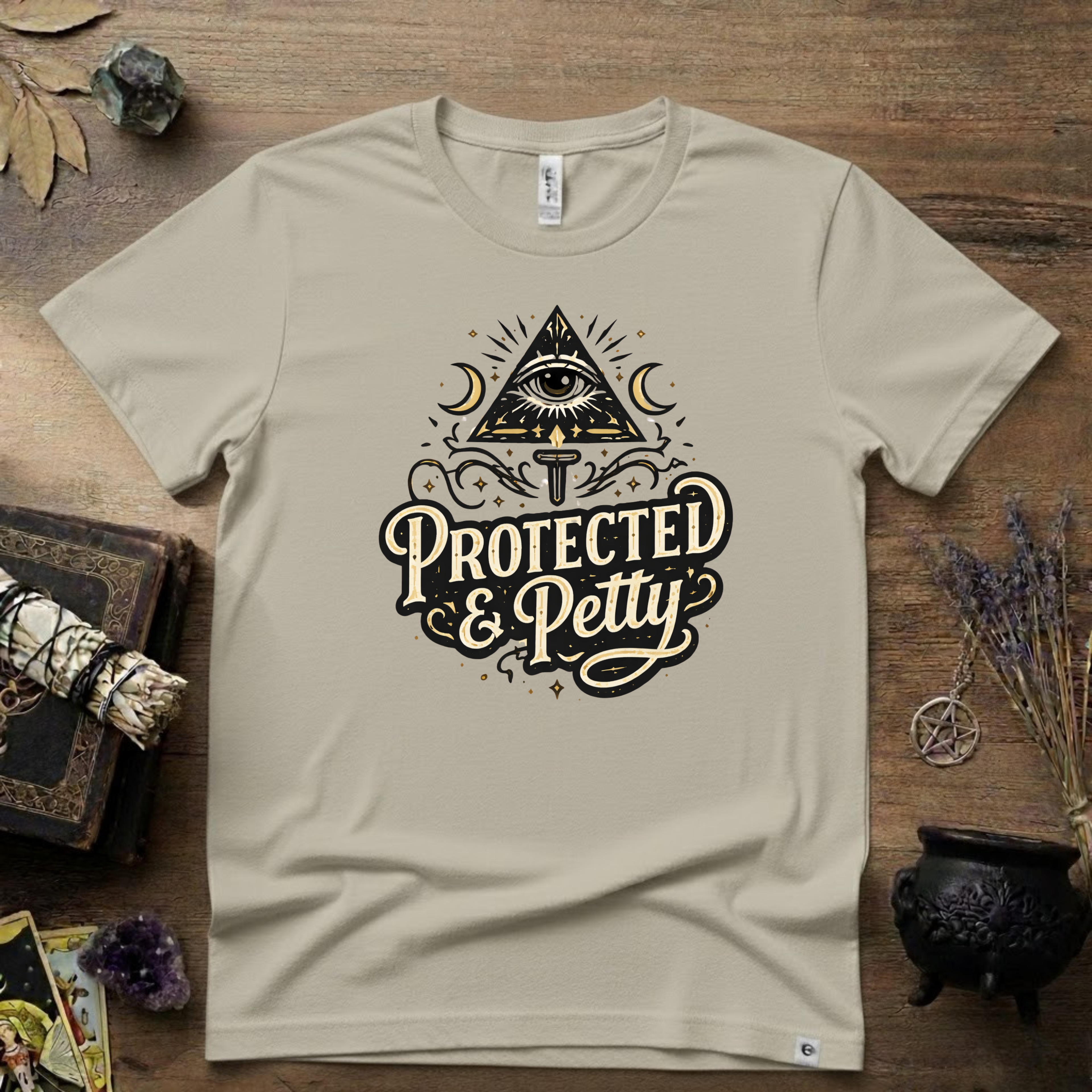 Witchy T-Shirt — "Protected and Petty"