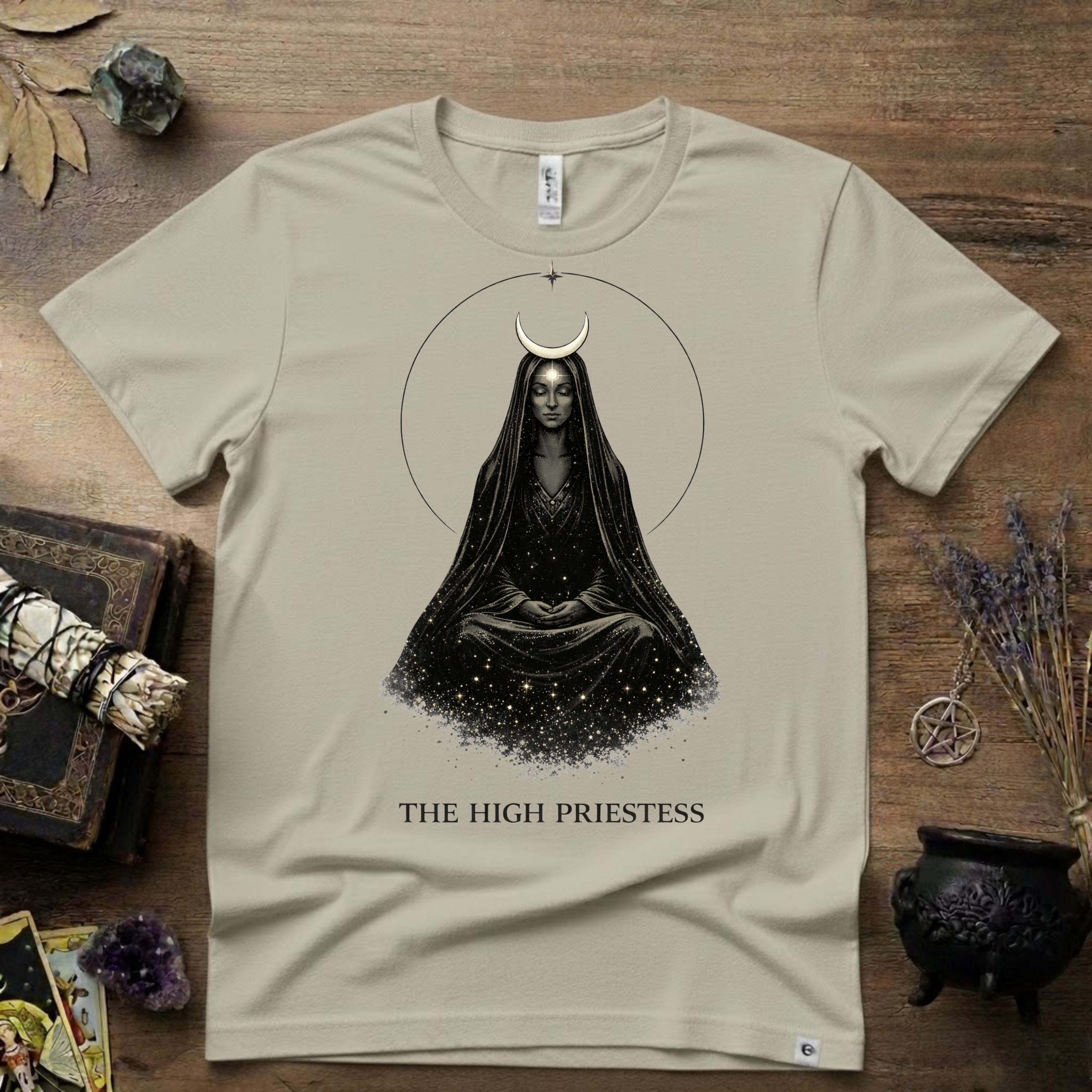 Tarot T-Shirt — The High Priestess