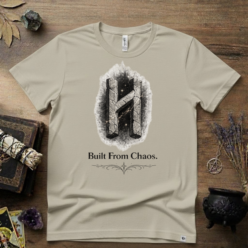 Hagalaz Rune T-Shirt — Built from Chaos Design