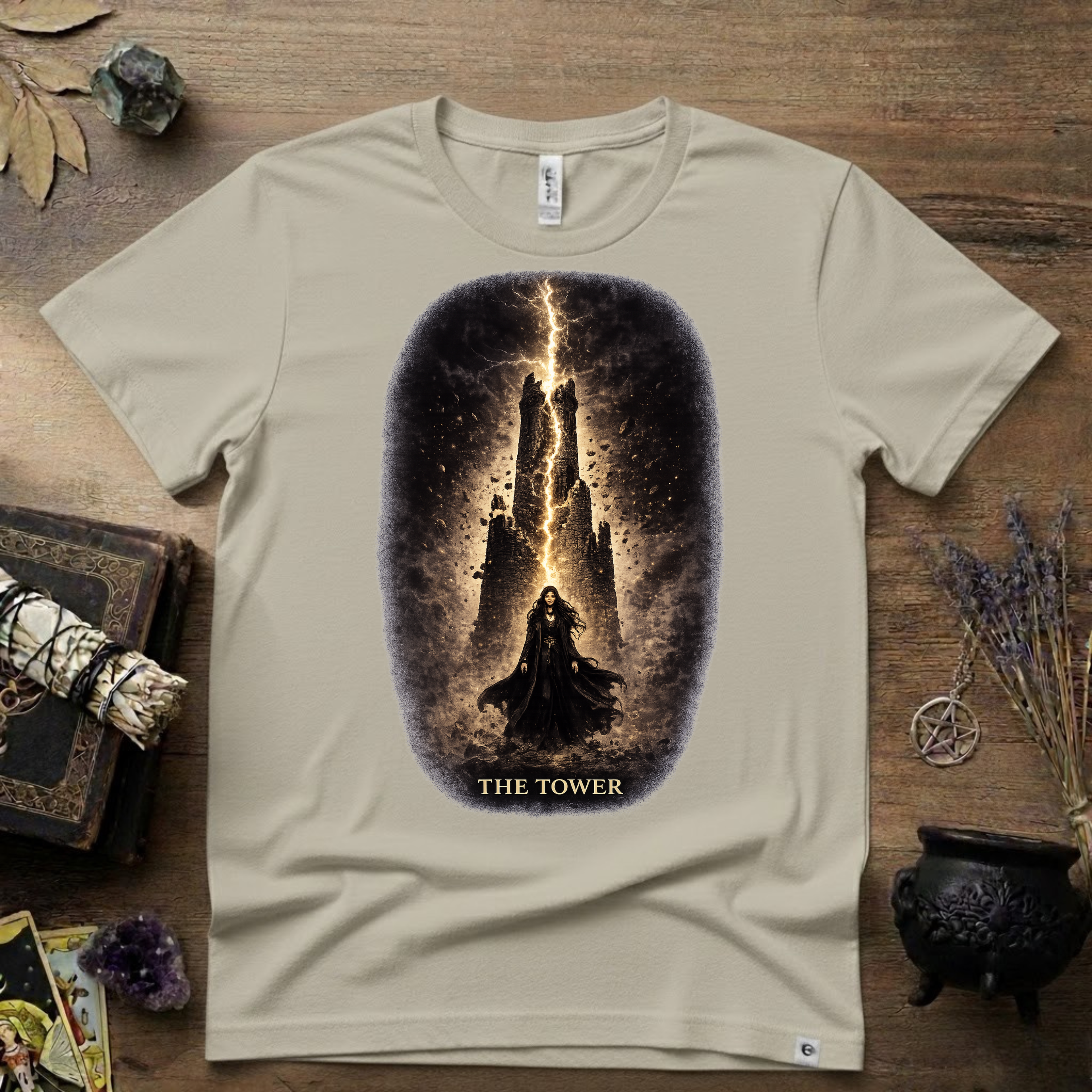 Tarot T-Shirt — The Tower