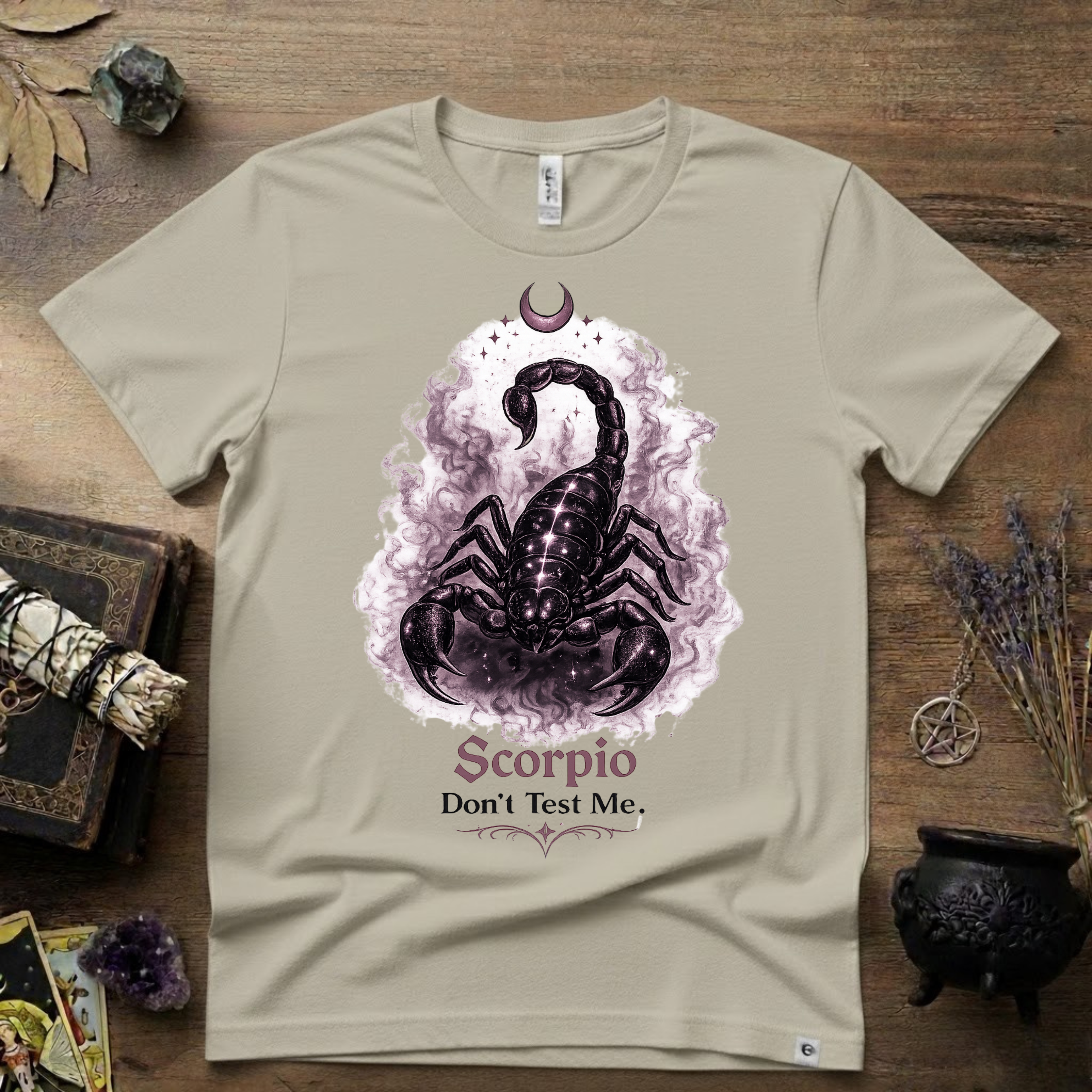 Scorpio 'Don't Test Me' T-Shirt — Bold Zodiac Tee for Scorpio Signs