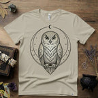 Owl Totem T-Shirt — Mystical Nature-Inspired Graphic Tee
