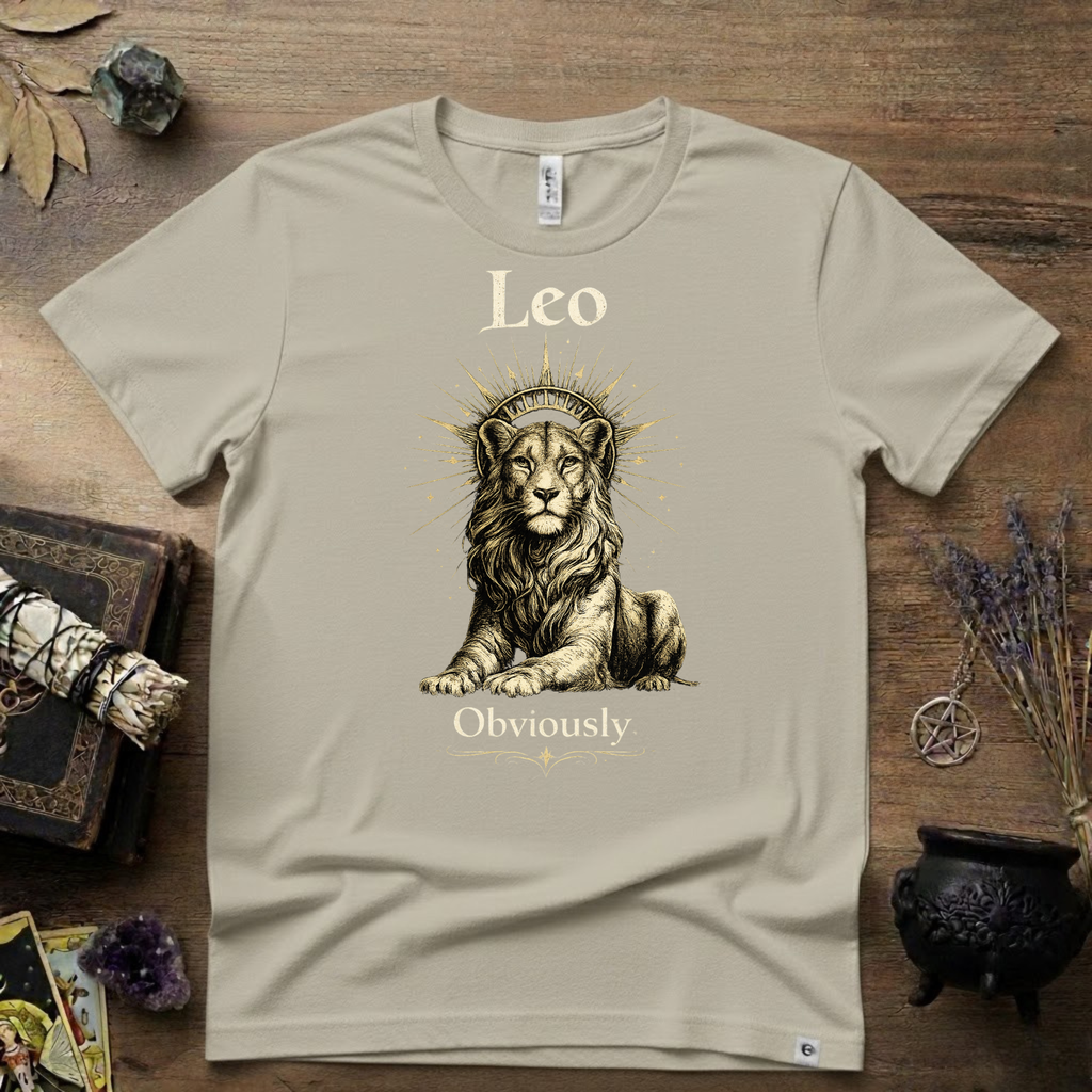 Leo Zodiac T-Shirt — Zodiac Leo "Obviously" Astrology Tee