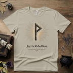 Wunjo Rune "Joy is Rebellion" T-Shirt