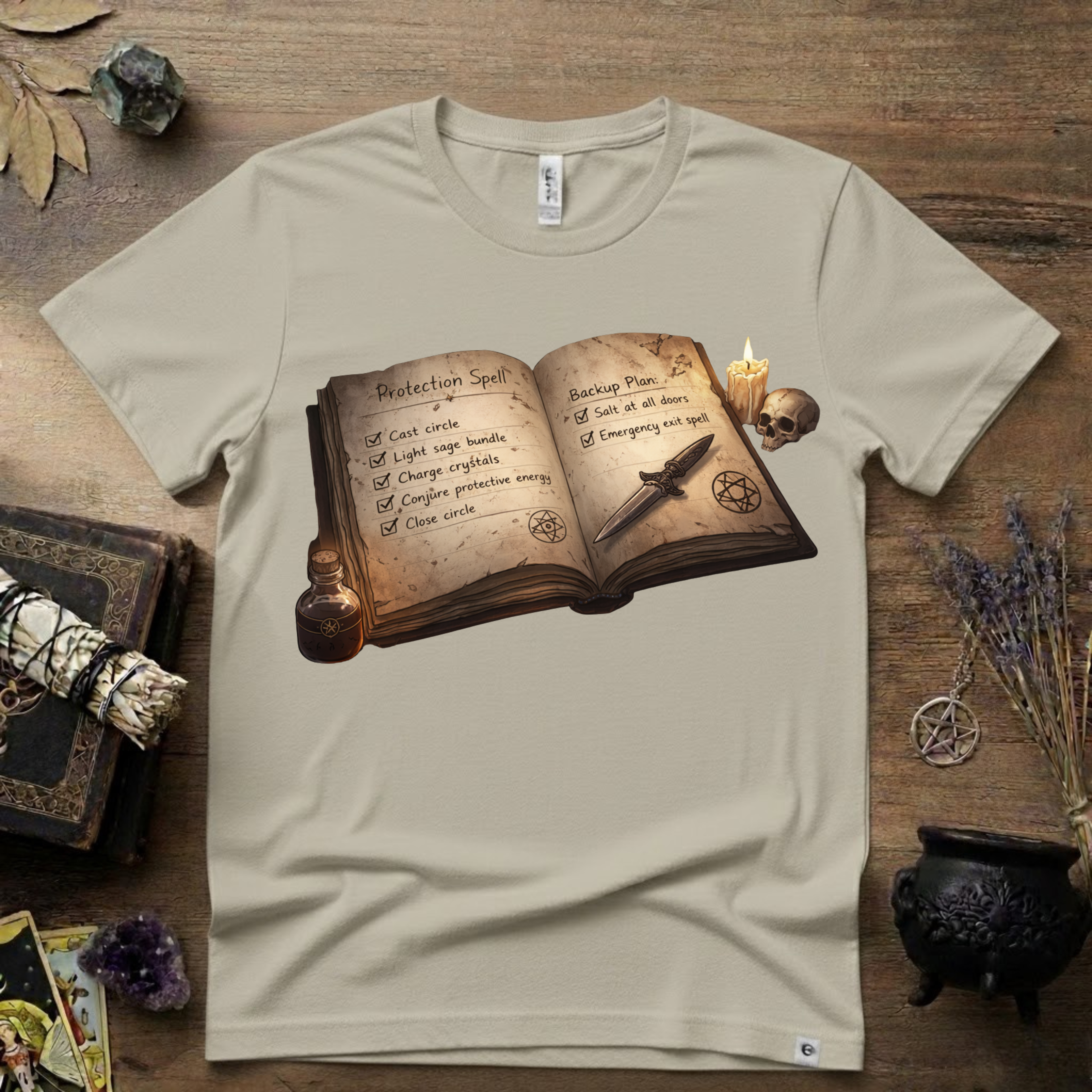 Witchy T-Shirt — Protection Spell