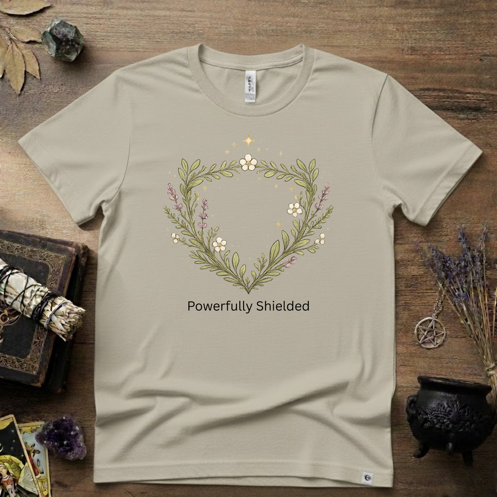 Witchy T-Shirt — "Powerfully Shielded"