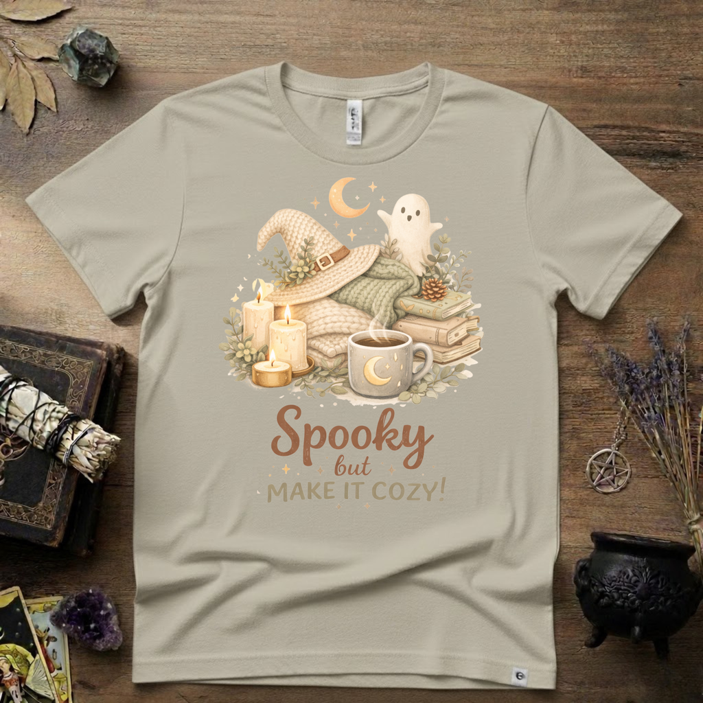 Witchy T-Shirt — Spooky but Make it Cozy