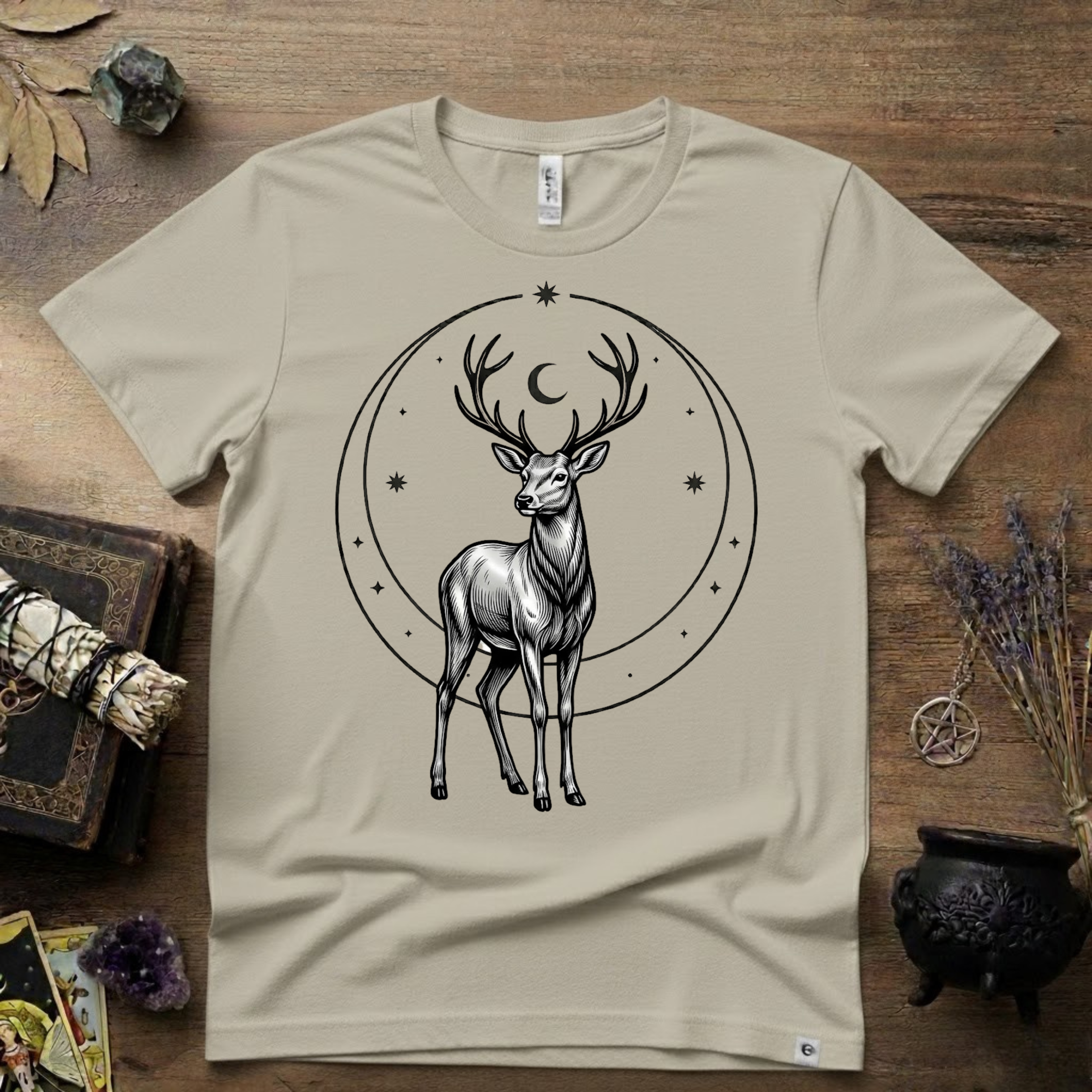 Stag Totem T-Shirt — Majestic Deer Graphic Tee