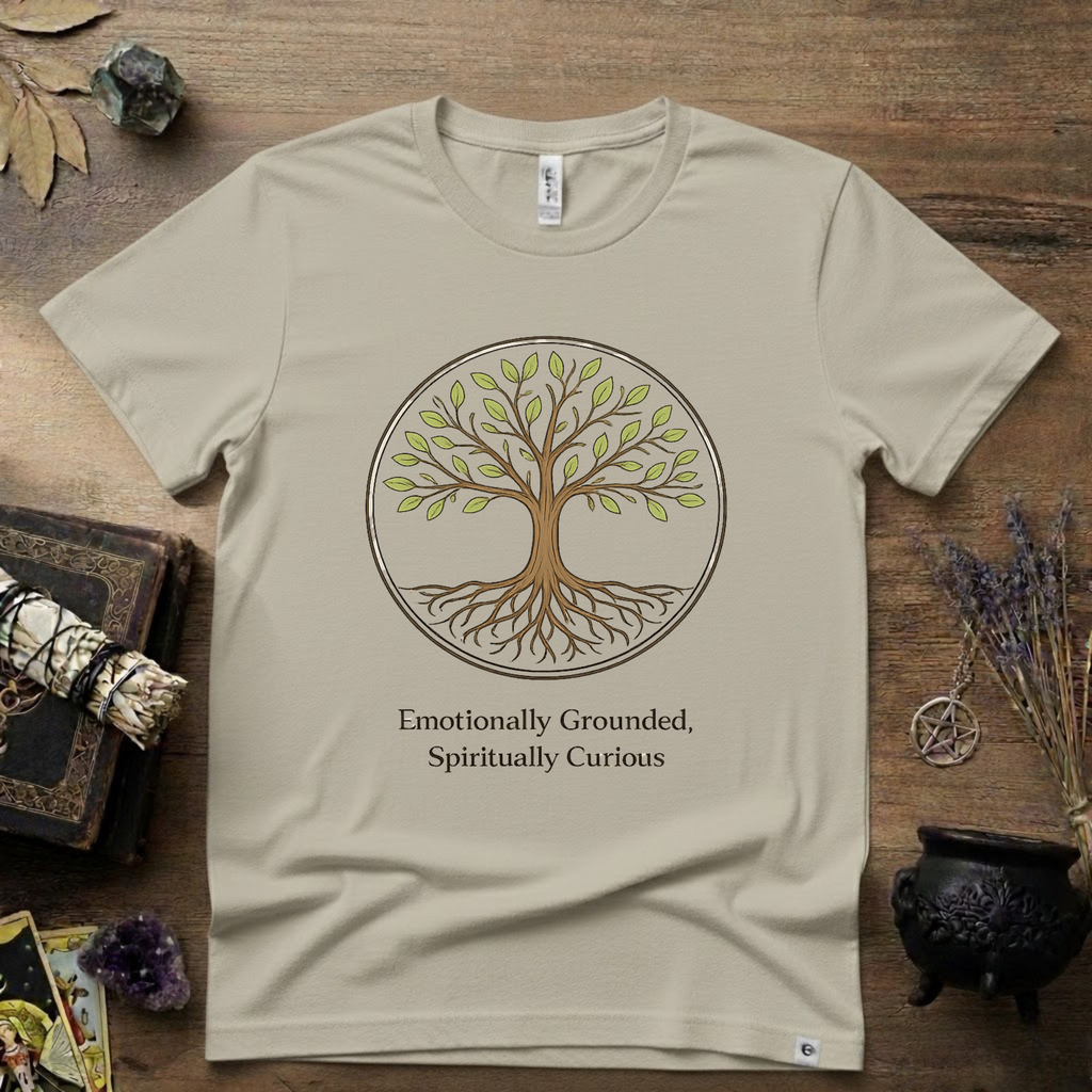 Emotional Grounded Spiritual Curious Witchy T-Shirt | Witchcraft Mystic Tee