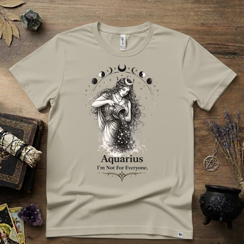 Aquarius 'I'm Not For Everyone' T-Shirt — Zodiac Horoscope Tee