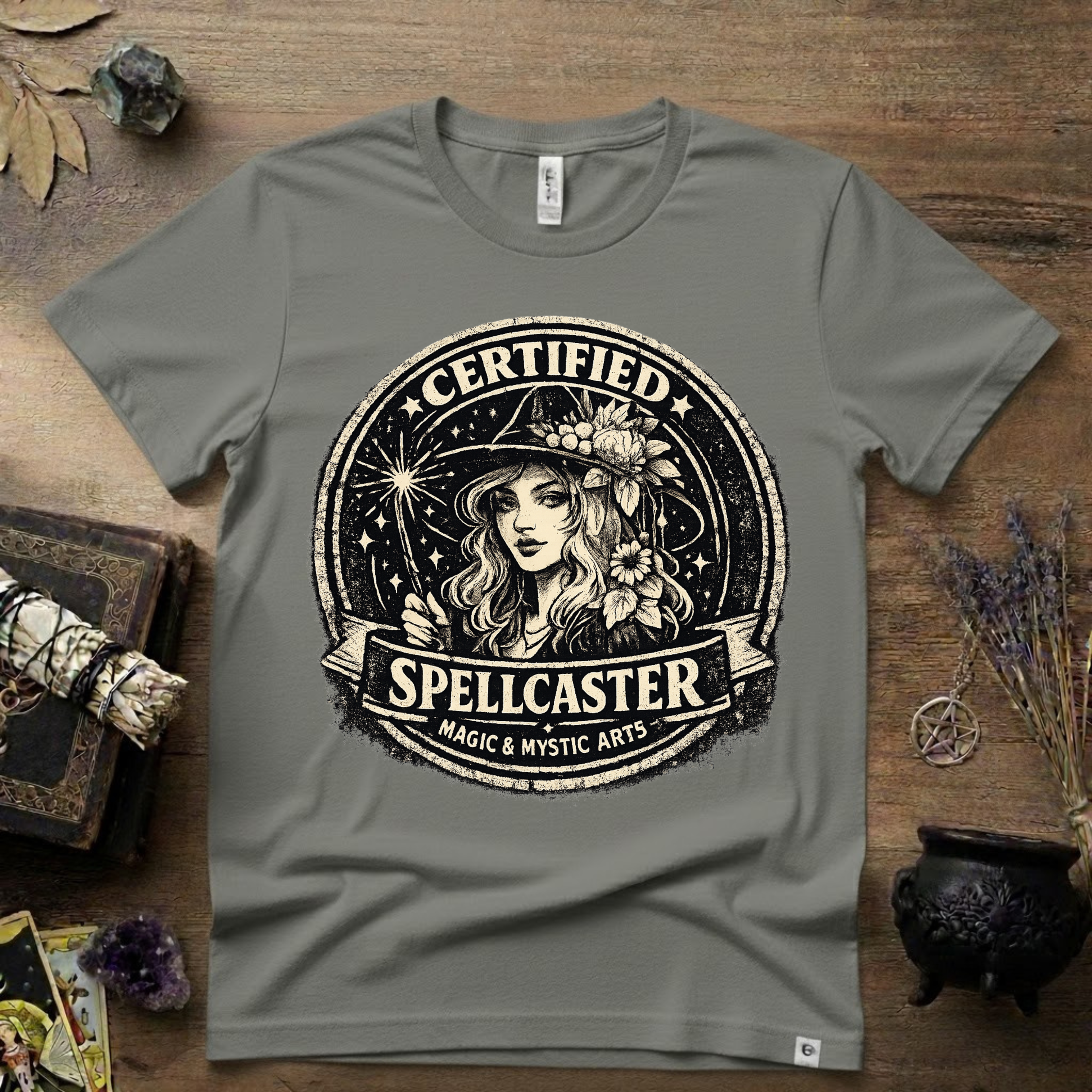 Certified Spell Caster witchy T-Shirt | Witchcraft, Occult, Magical
