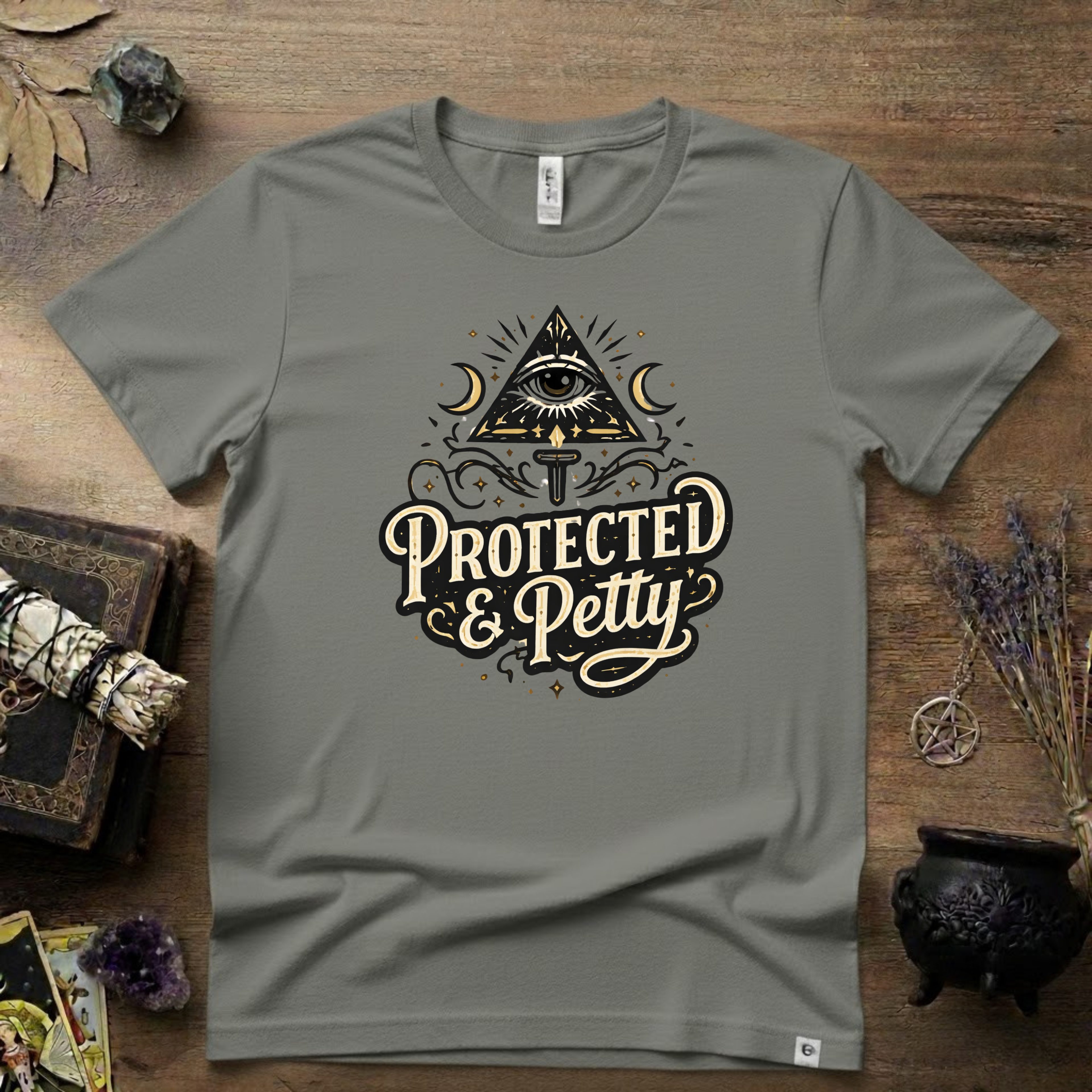 Witchy T-Shirt — "Protected and Petty"