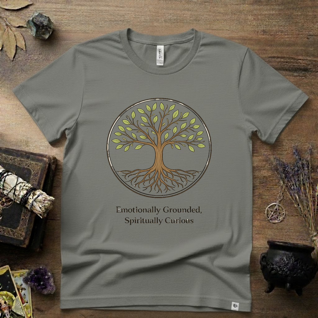 Emotional Grounded Spiritual Curious Witchy T-Shirt | Witchcraft Mystic Tee