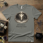 Divinely Protected Algiz Rune T-Shirt — Viking Protection Symbol Tee