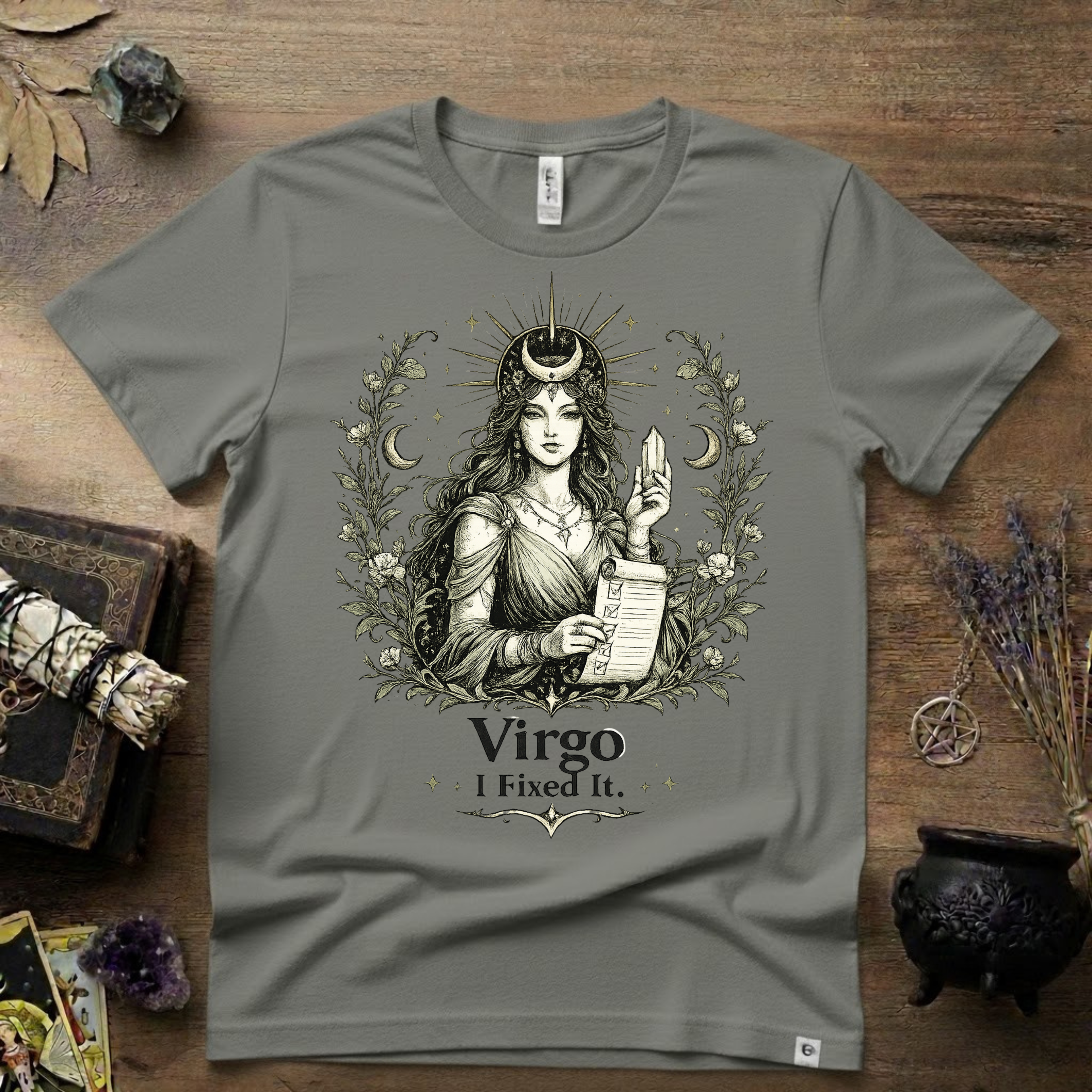 Virgo "I Fixed It" T-Shirt — Zodiac Sign Tee for Fixers & Perfectionists