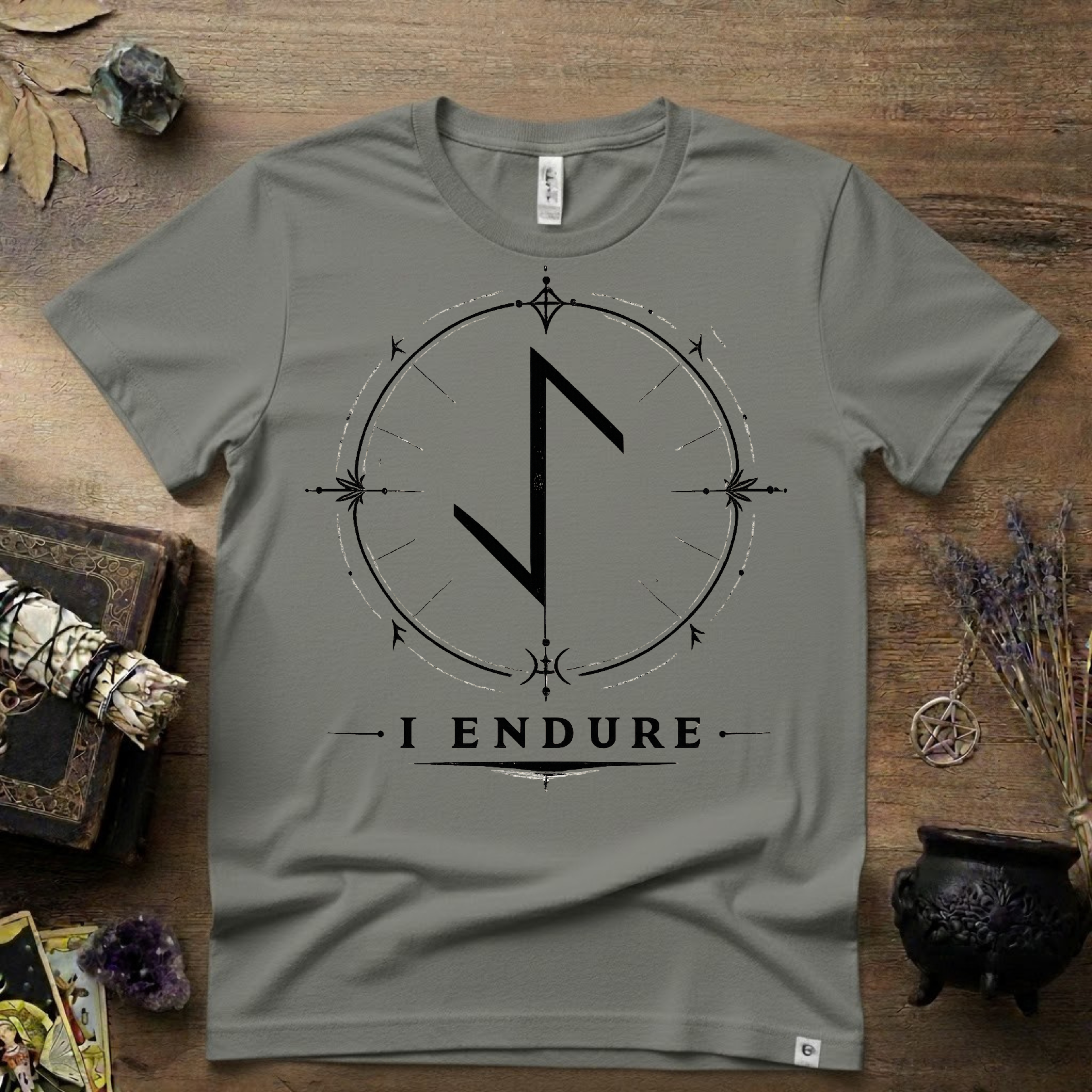 Eihwaz Rune 'I Endure' T-Shirt