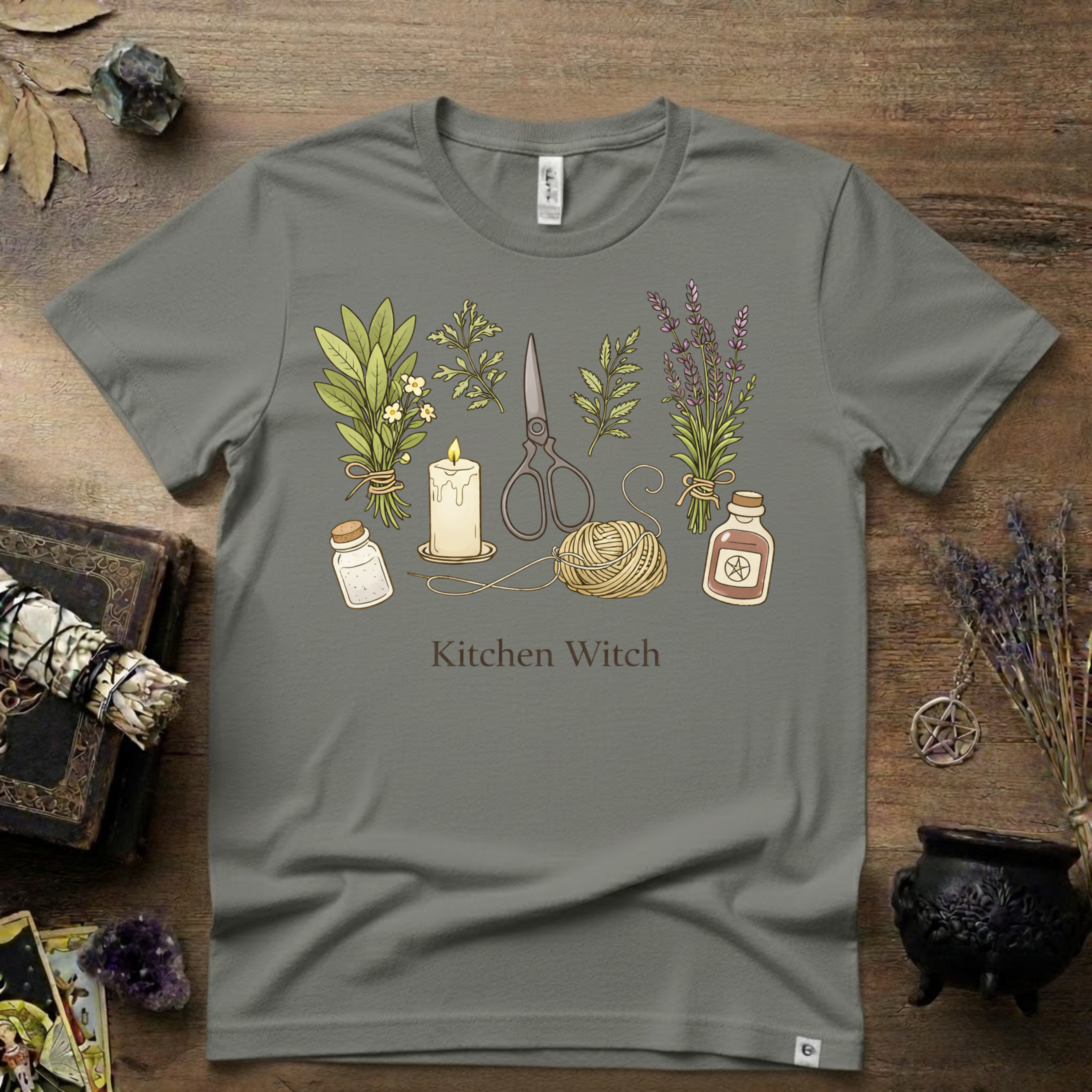 Kitchen Witch T-Shirt — Witchy Kitchen Spell Tee