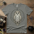 Owl Totem T-Shirt — Mystical Nature-Inspired Graphic Tee