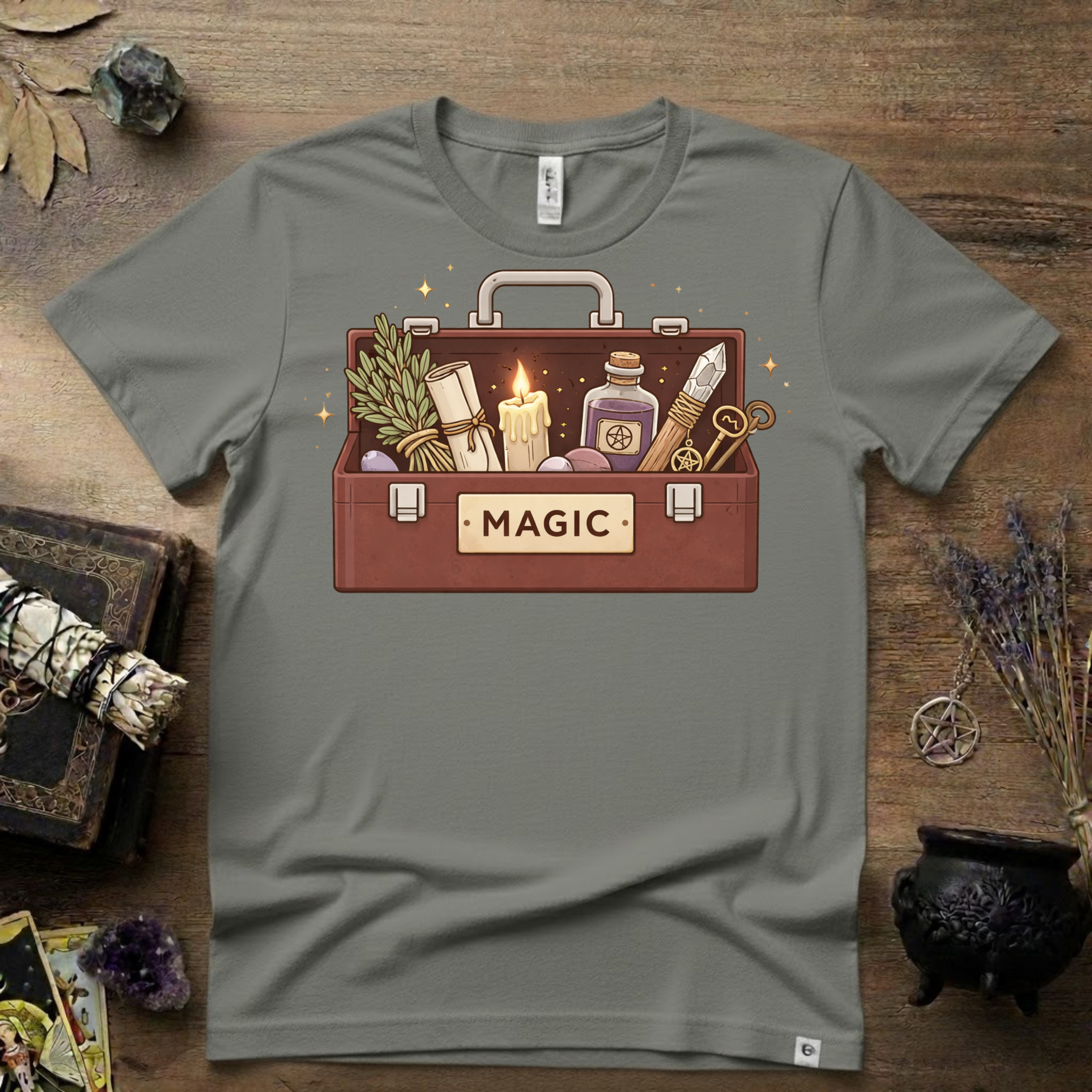 Witchy T-Shirt — "Magic Toolbox"
