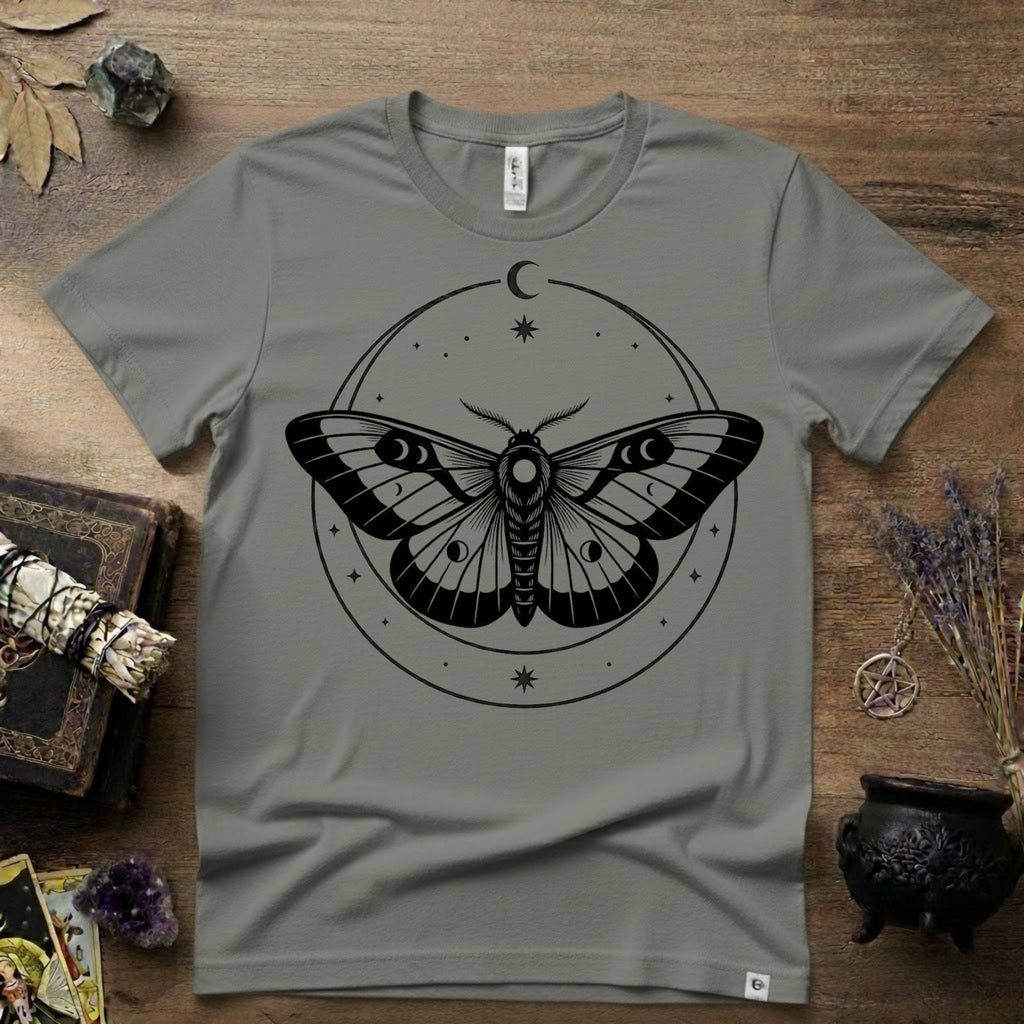 Moth Totem T-Shirt — Mystical Moth Totem Graphic Tee