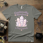 Emotionally Attached To My Crystals T-Shirt | Witchy Crystal Shirt