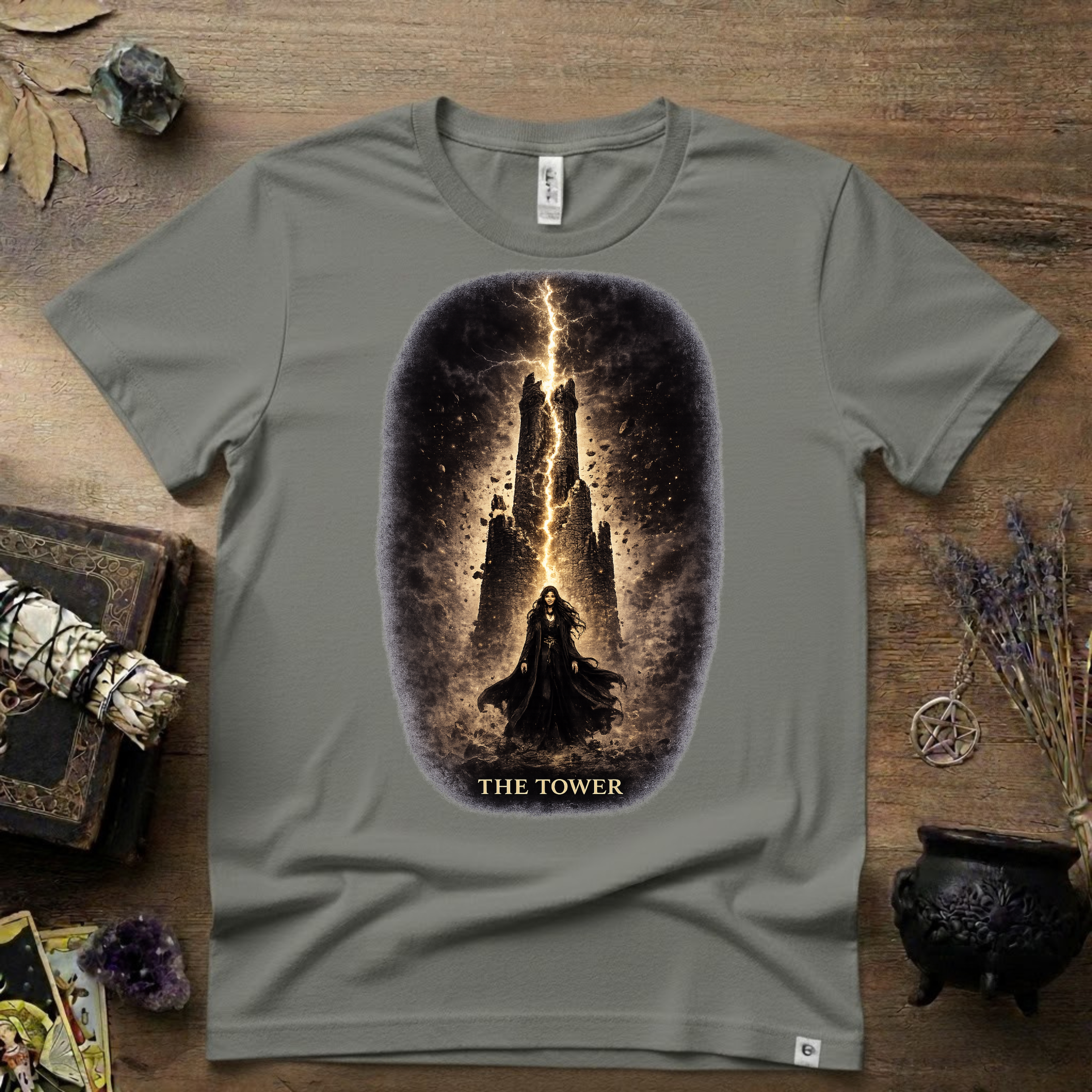 Tarot T-Shirt — The Tower