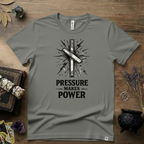 Nauthiz Rune "Pressure Makes Power" T-Shirt — Norse Rune Strength Tee