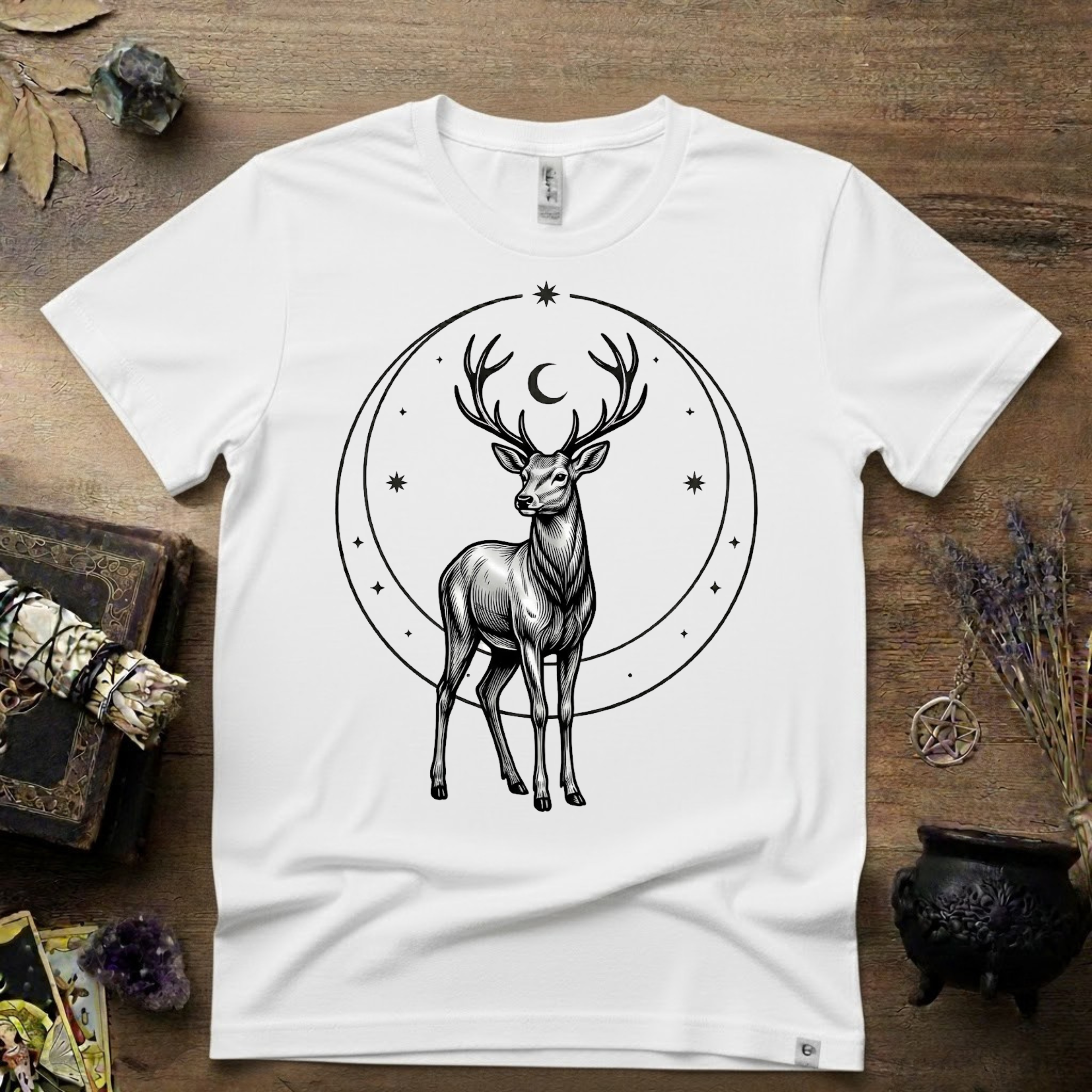 Stag Totem T-Shirt — Majestic Deer Graphic Tee