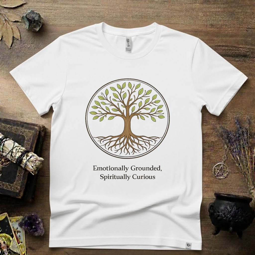 Emotional Grounded Spiritual Curious Witchy T-Shirt | Witchcraft Mystic Tee